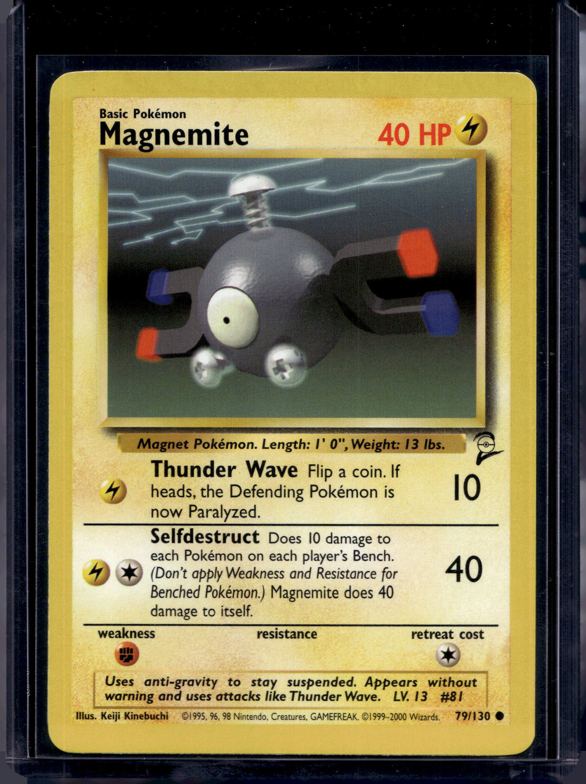 Magnemite (Base Set 2 - Unlimited) 79/130 Raw