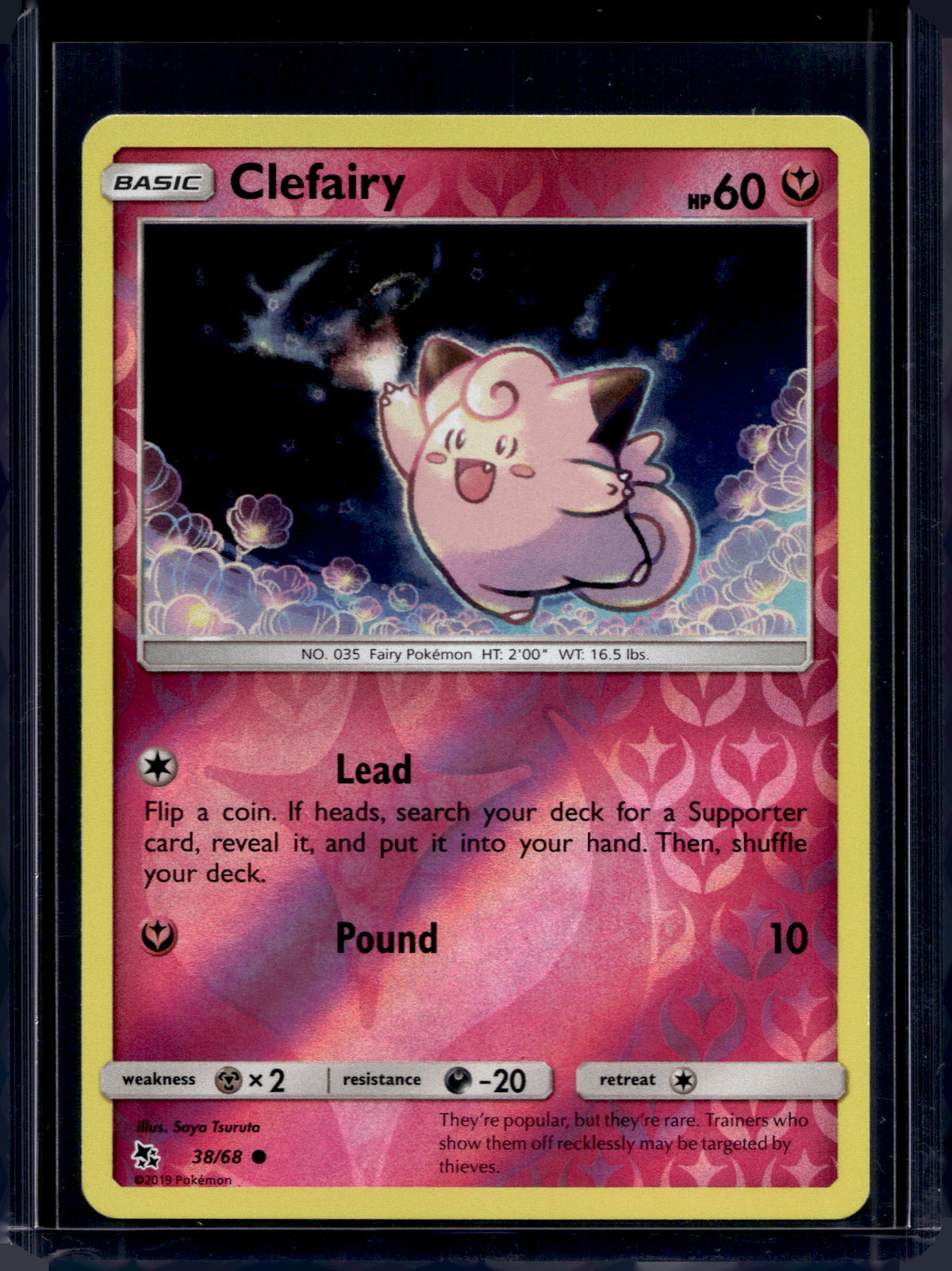 Clefairy - Reverse Holofoil - 38/68 Raw