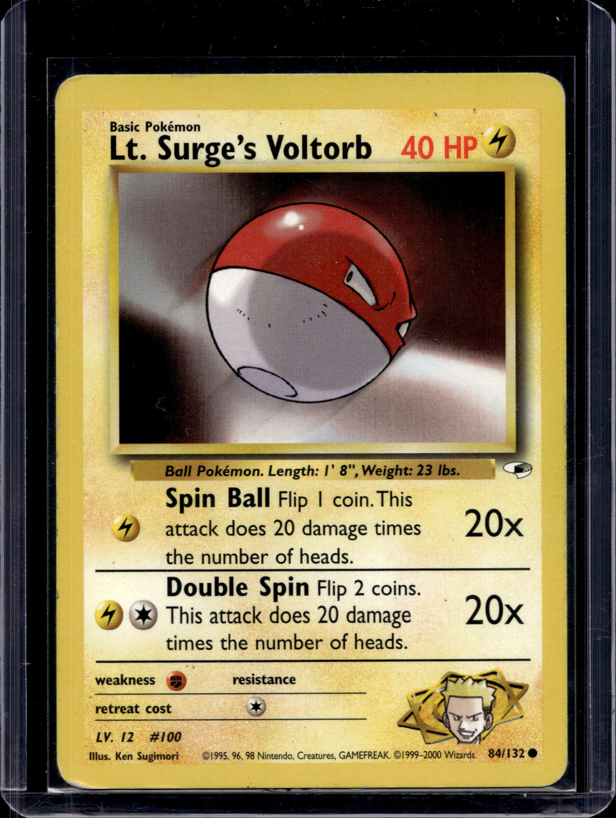 Lt. Surge's Voltorbe (Gym Heroes - Unlimited) 84/132 Raw