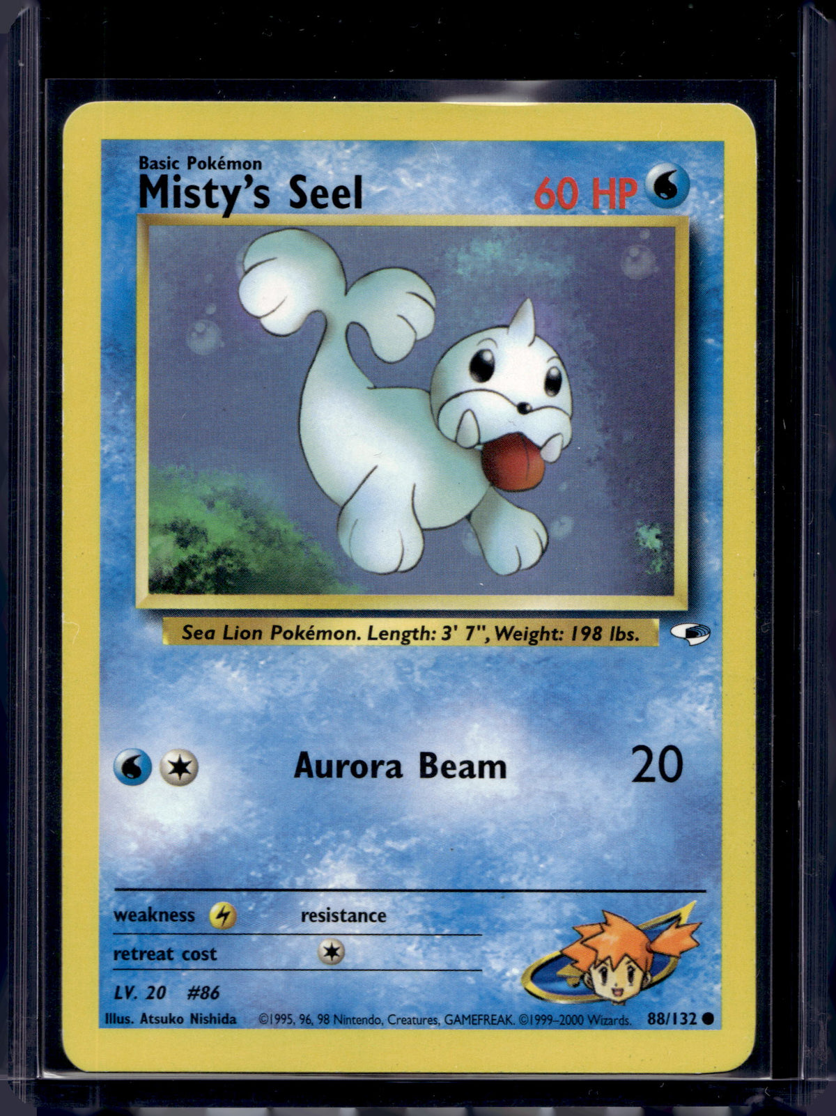 Misty's Seel (Gym Heroes - Unlimited) 88/132 Raw