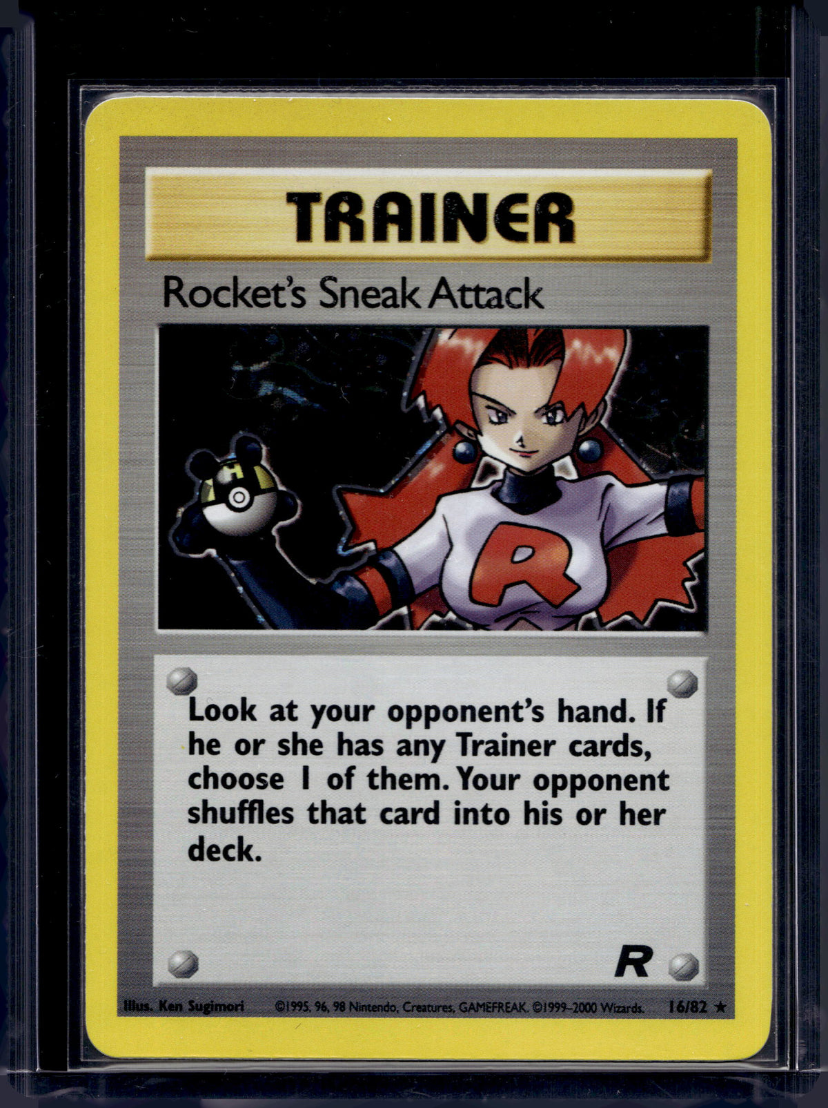 Rocket's Sneak Attack - Holofoil - 16/82 Raw
