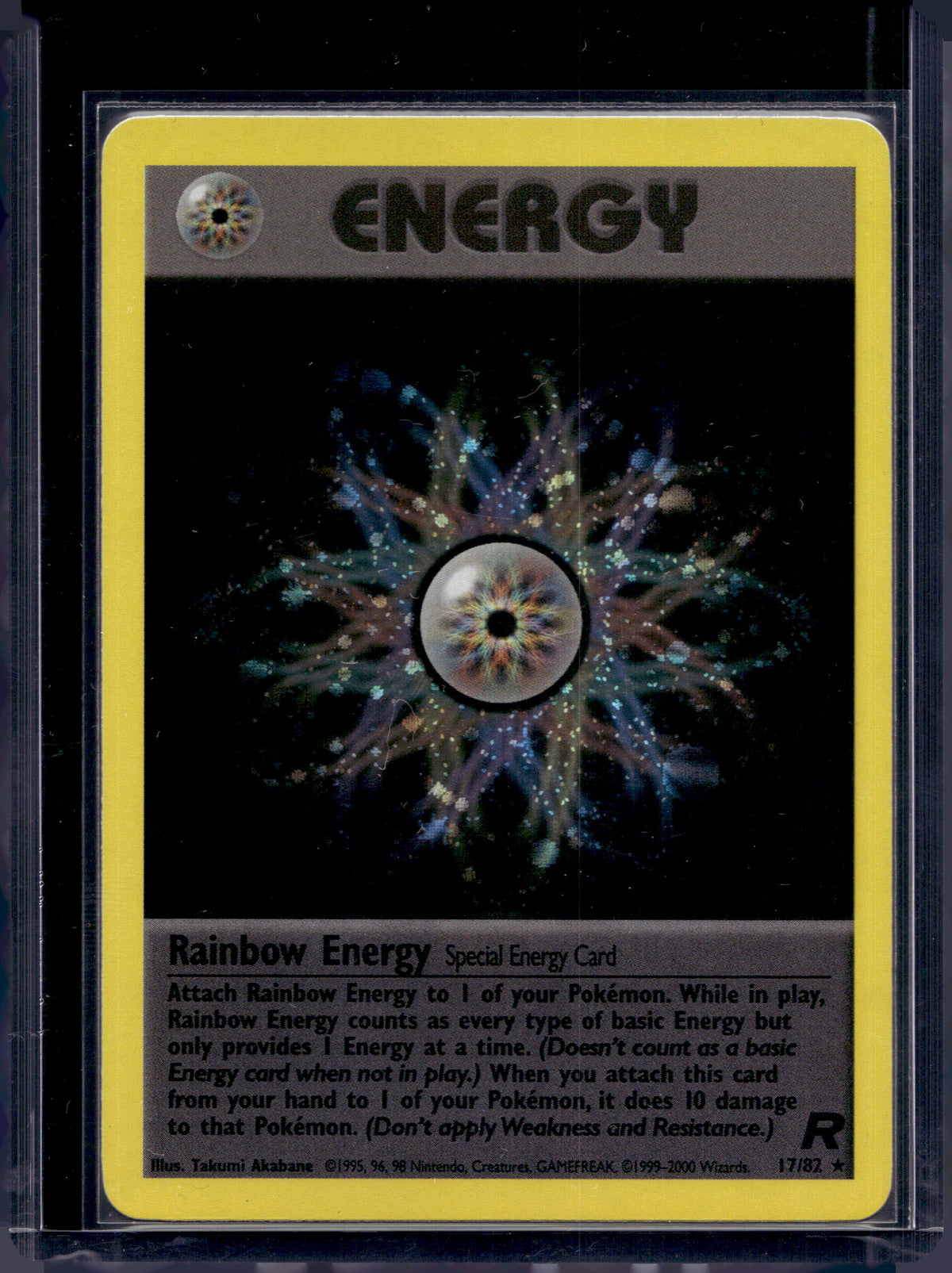Rainbow Energy - Holofoil - 17/82 Raw