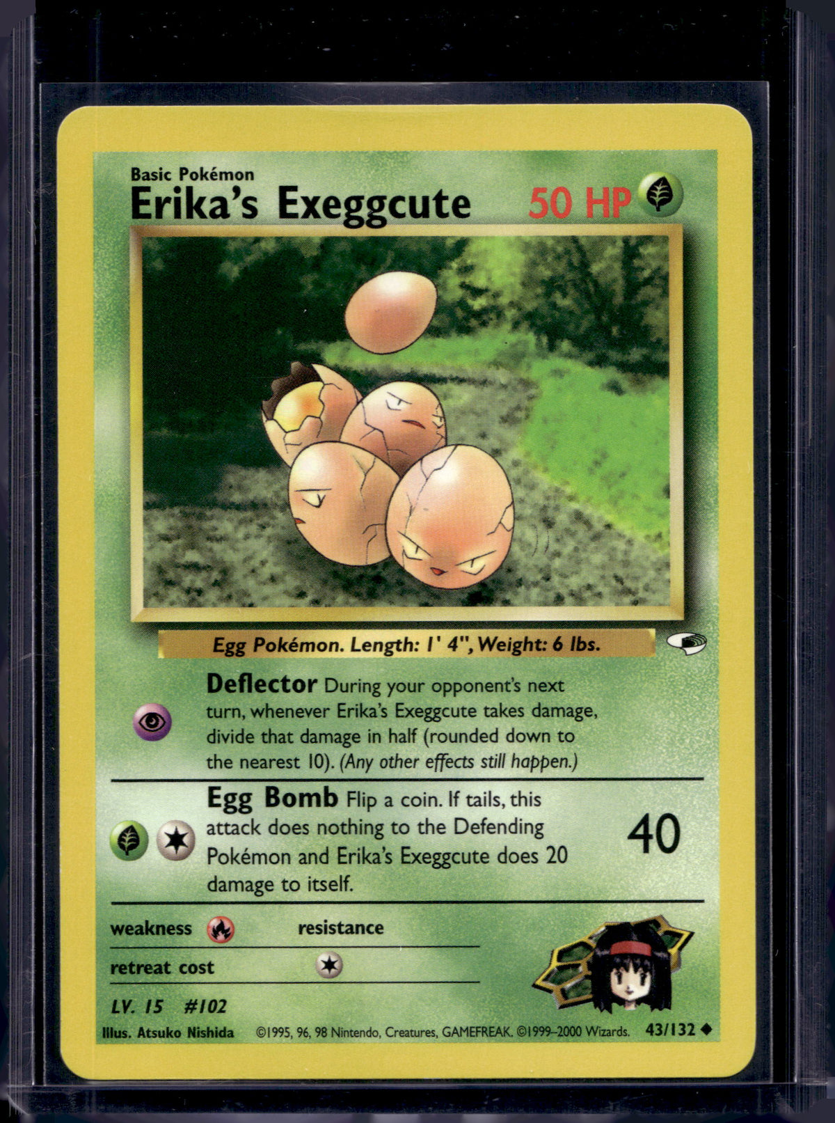Erika's Exeggcute (Gym Heroes - Unlimited) 43/132 Raw