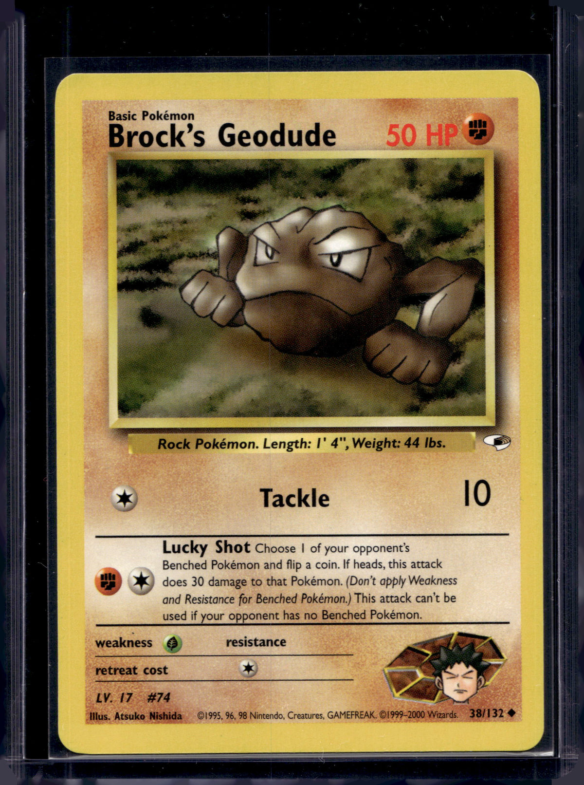 Brock's Geodude (Gym Heroes - Unlimited) 38/132 Raw