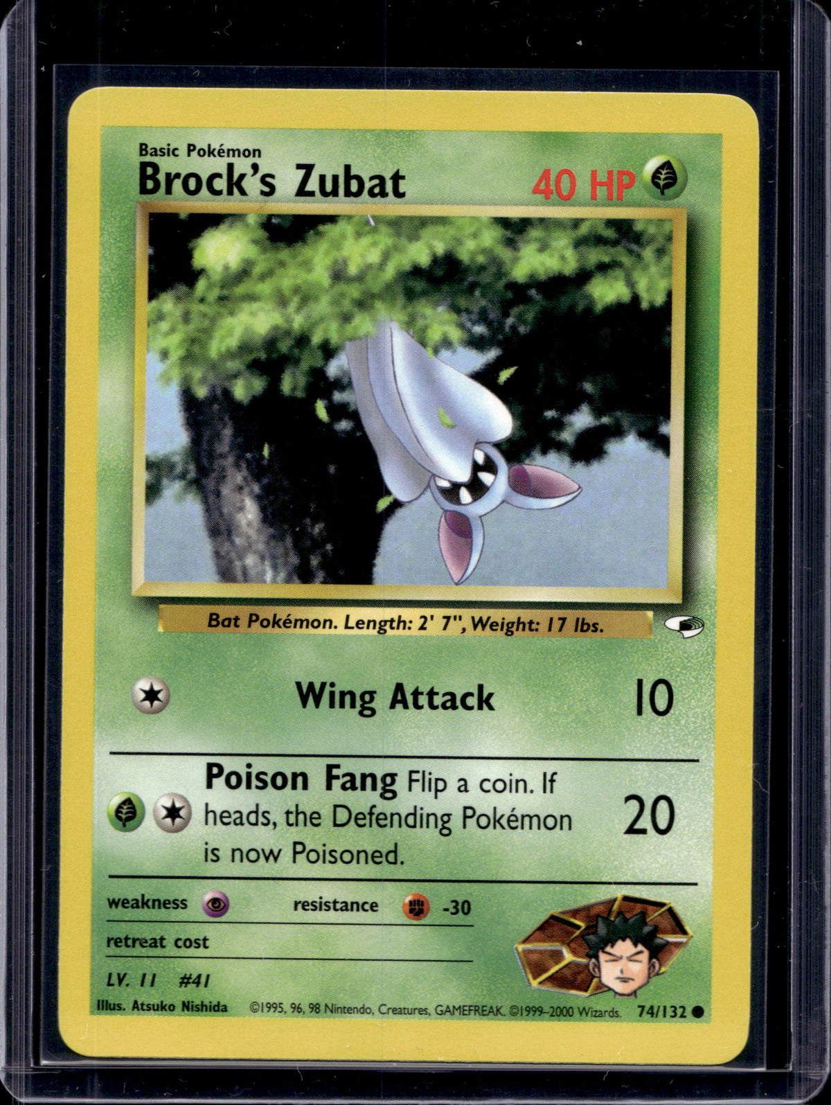 Brock's Zubat (Gym Heroes - Unlimited) 74/132 Raw