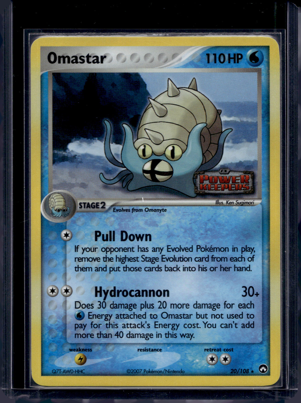 Omastar - Reverse Holofoil - 20/108 Raw