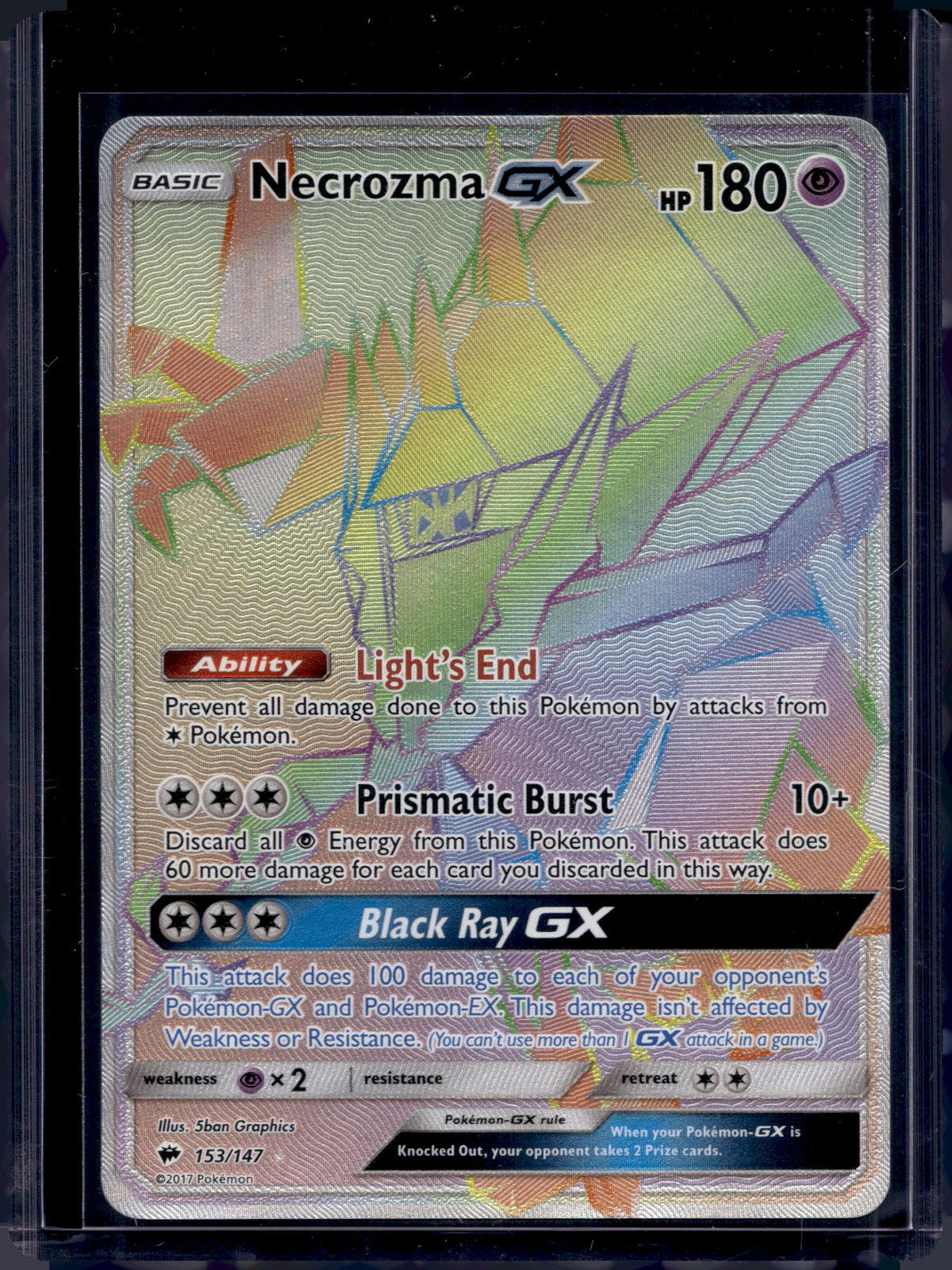 Necrozma GX (Secret) 153/147 Raw
