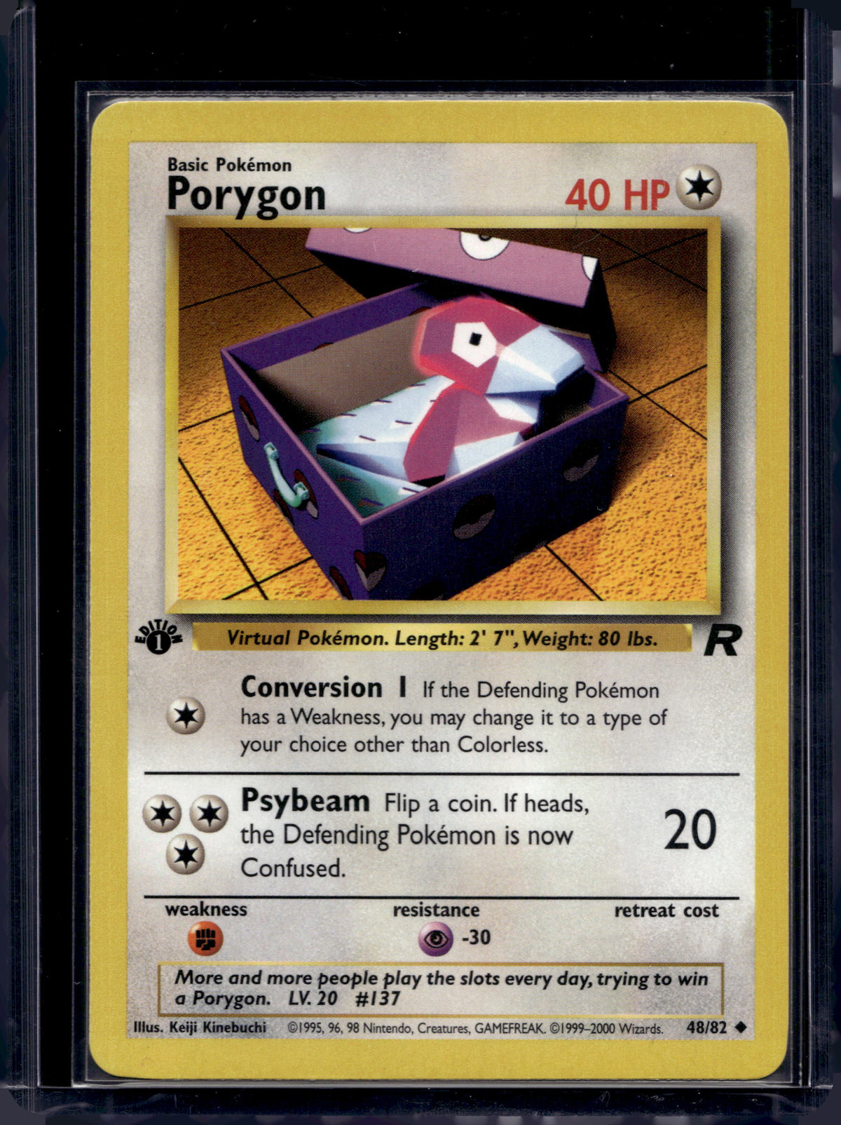 Porygon (1st Edition) 48/82 Raw