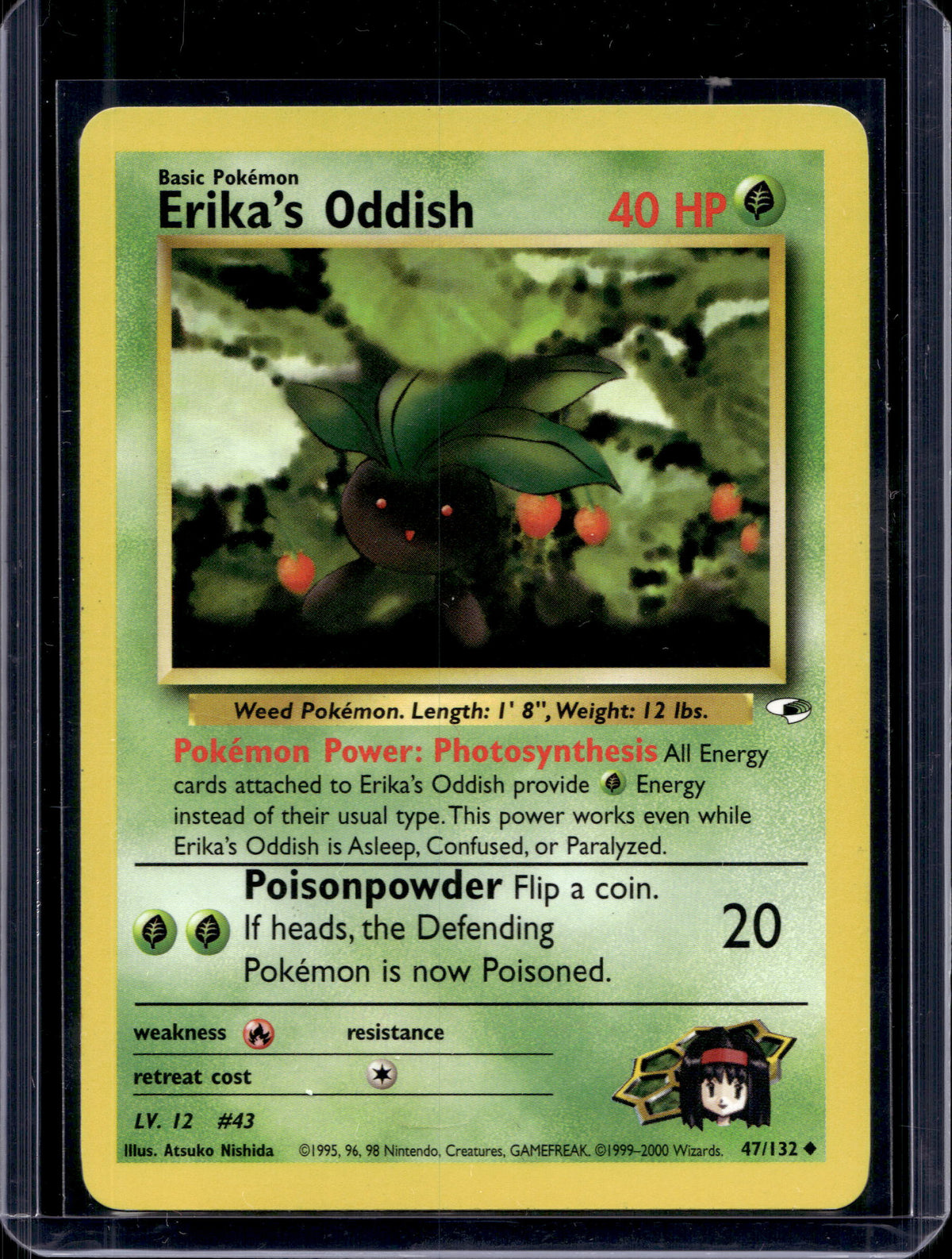 Erika's Oddish (Gym Heroes - Unlimited) 47/132 Raw