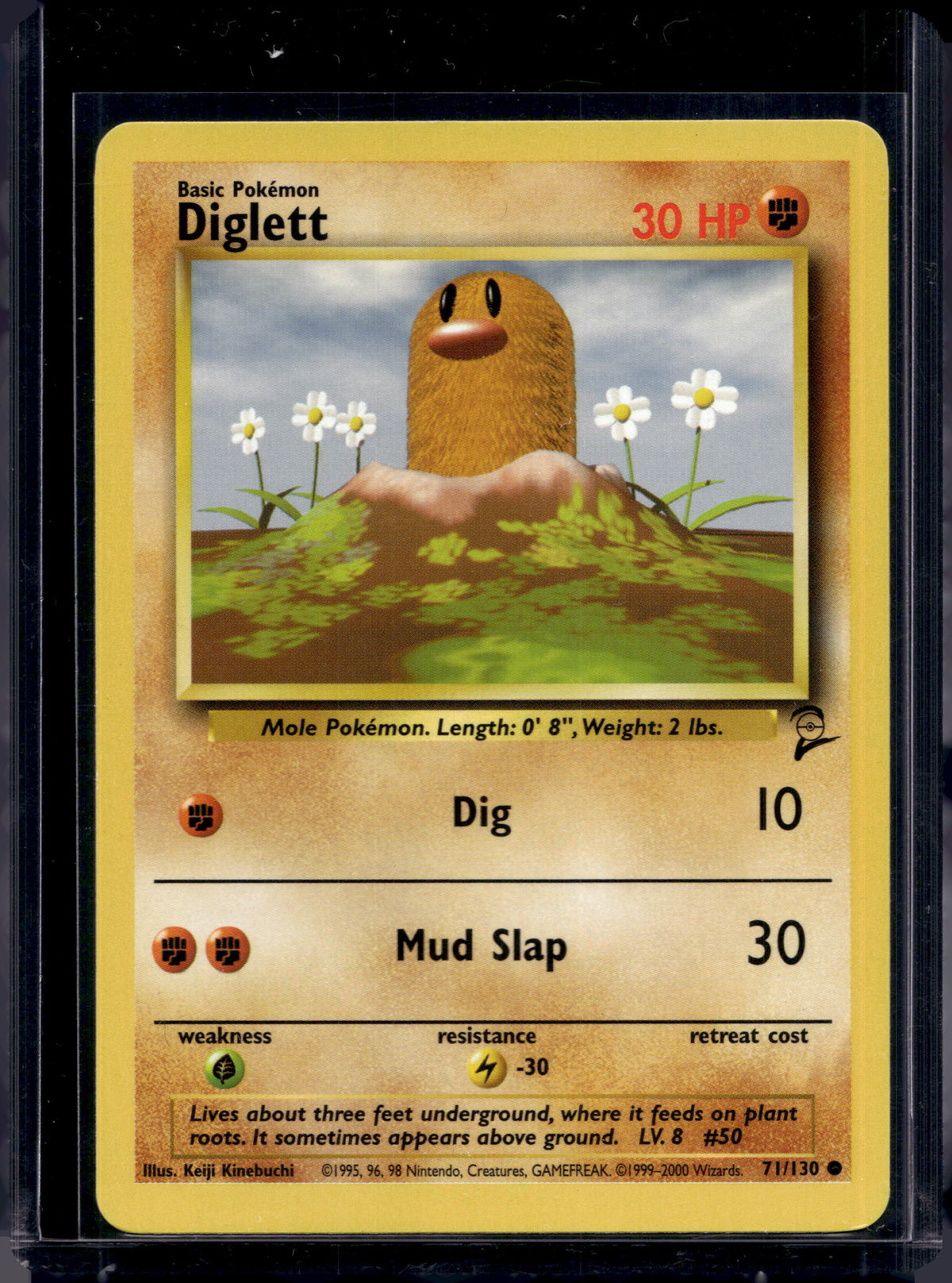 Diglett (Base Set 2 - Unlimited) 71/130 Raw