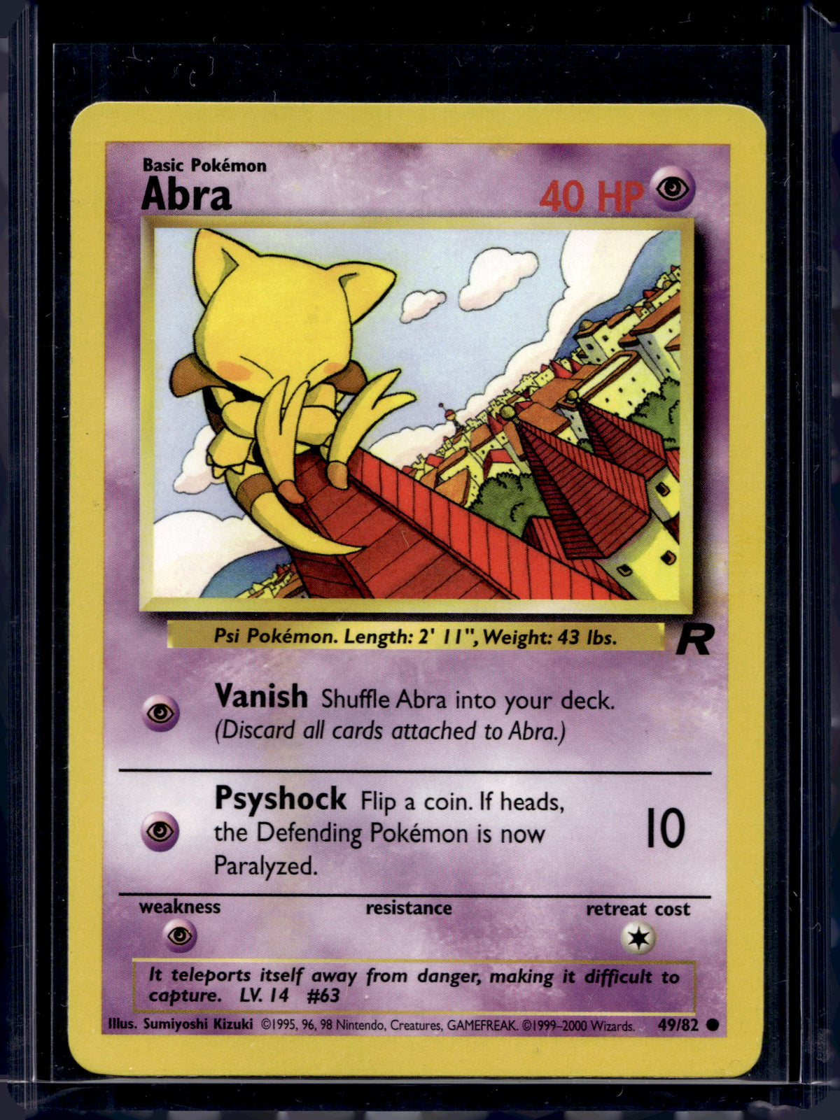 Abra (Team Rocket) 49/82 Raw