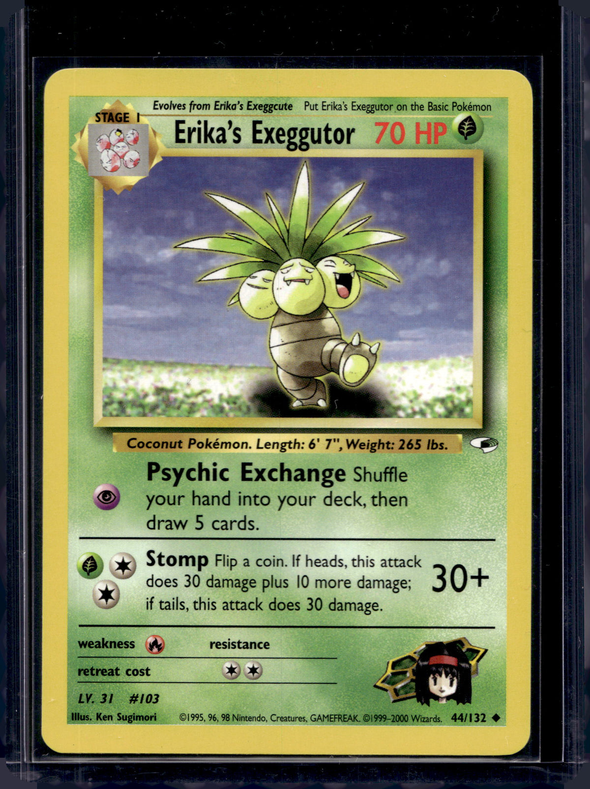Erika's Exeggutor (Gym Heroes - Unlimited) 44/132 Raw