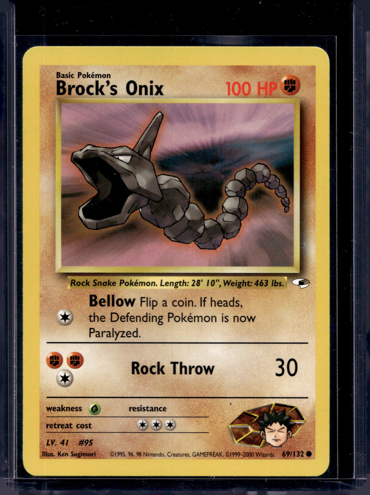 Brock's Onix (Gym Heroes - Unlimited) 69/132 Raw