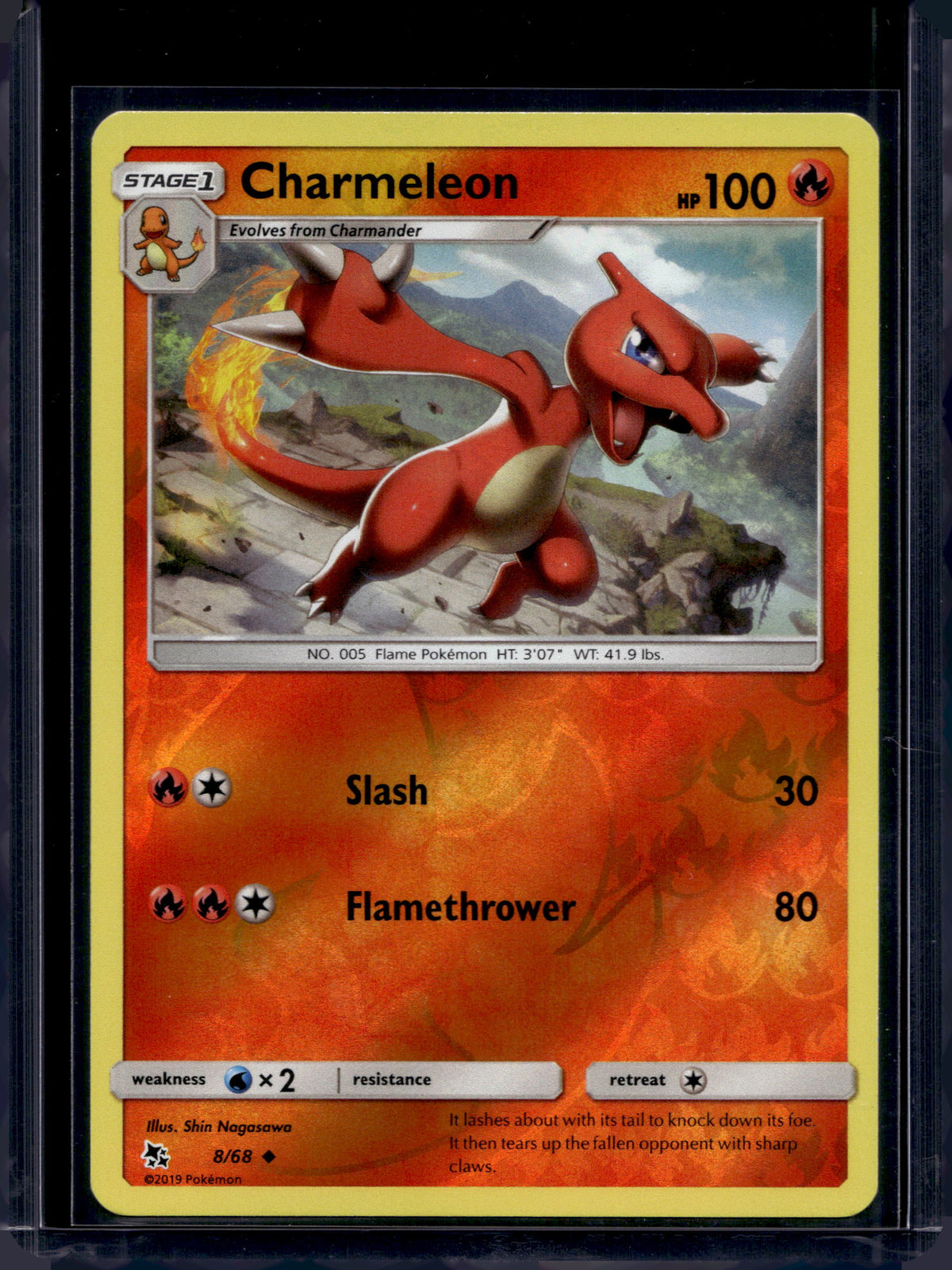 Charmeleon - Reverse Holofoil - 8/68 Raw
