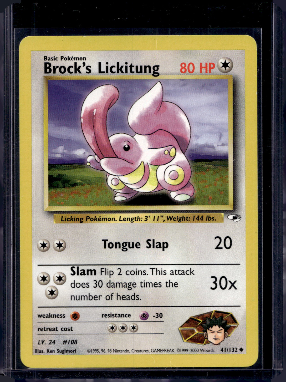 Brock's Lickitung (Gym Heroes - Unlimited) 41/132 Raw