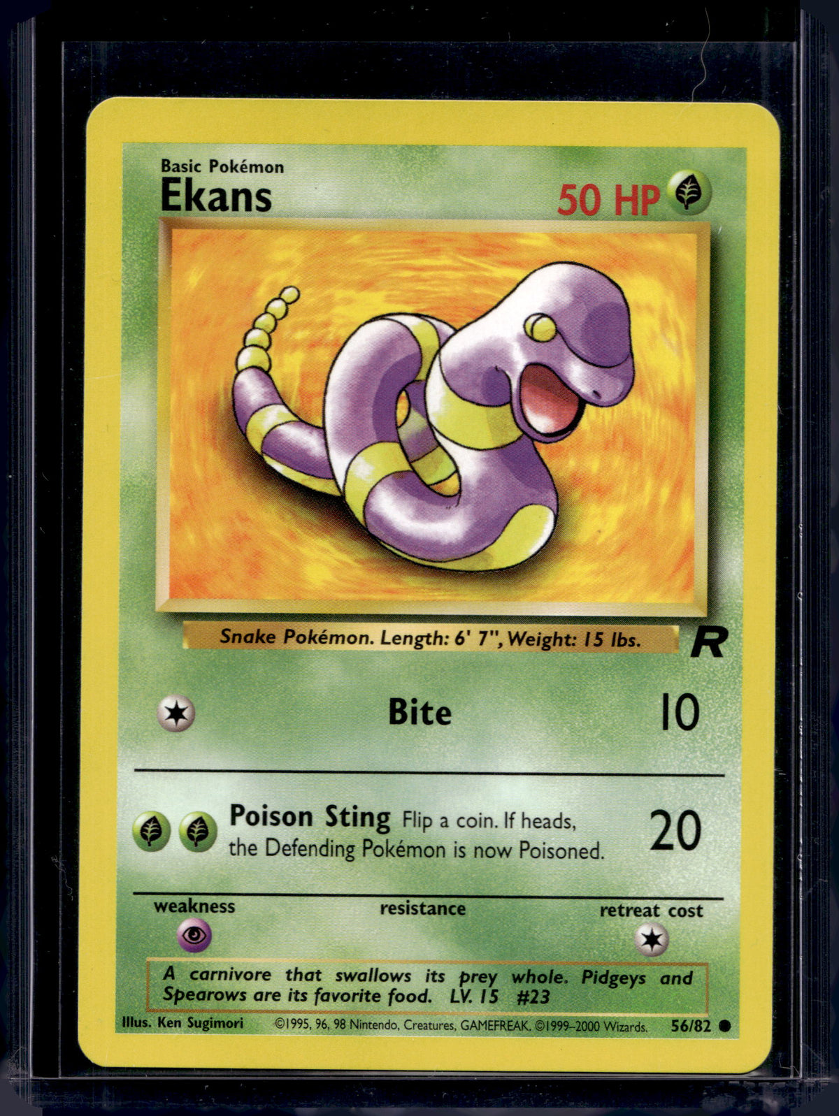Ekans (Team Rocket) 56/82 Raw