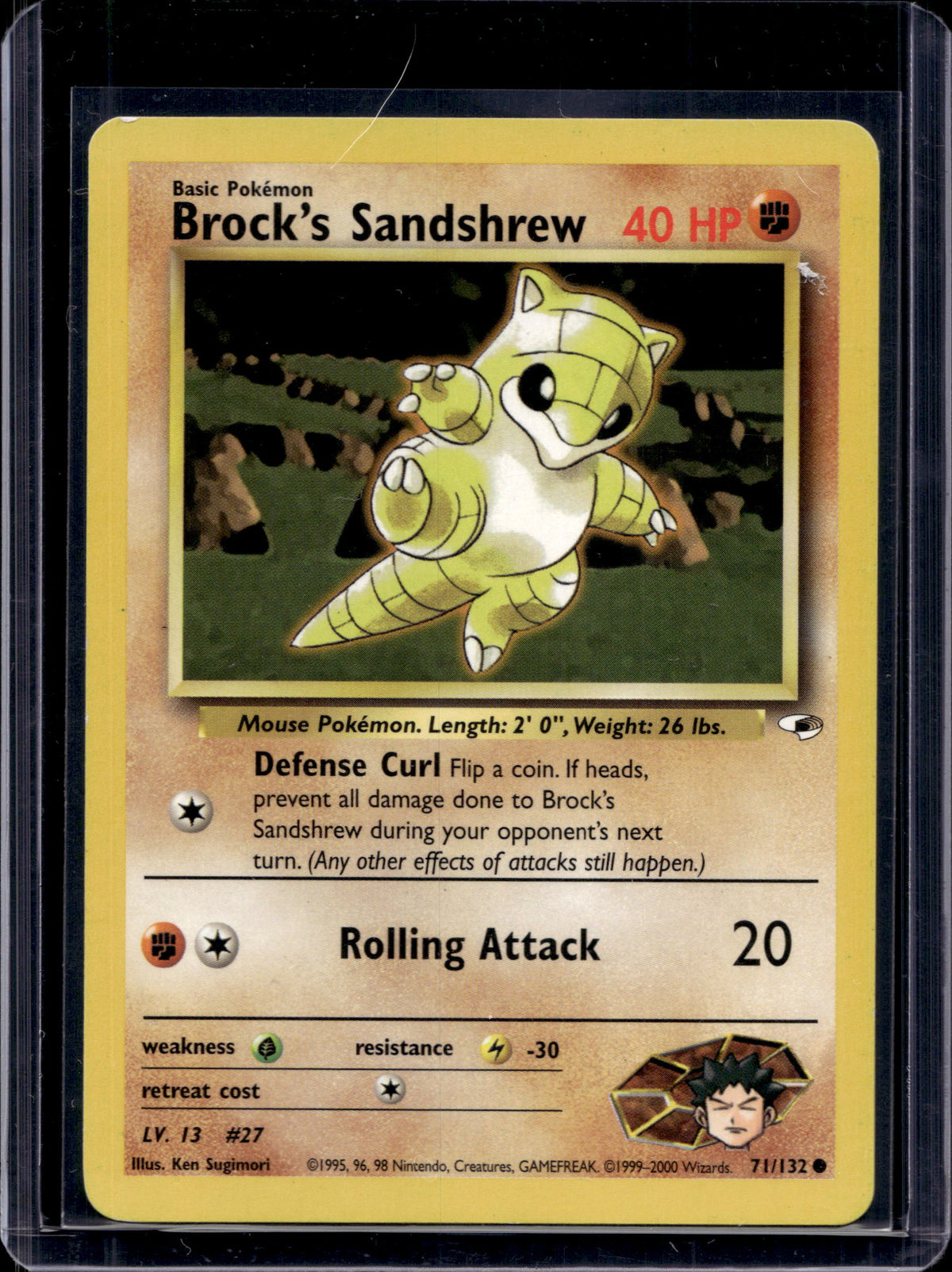 Brock's Sandshrew (Gym Heroes - Unlimited) 71/132 Raw