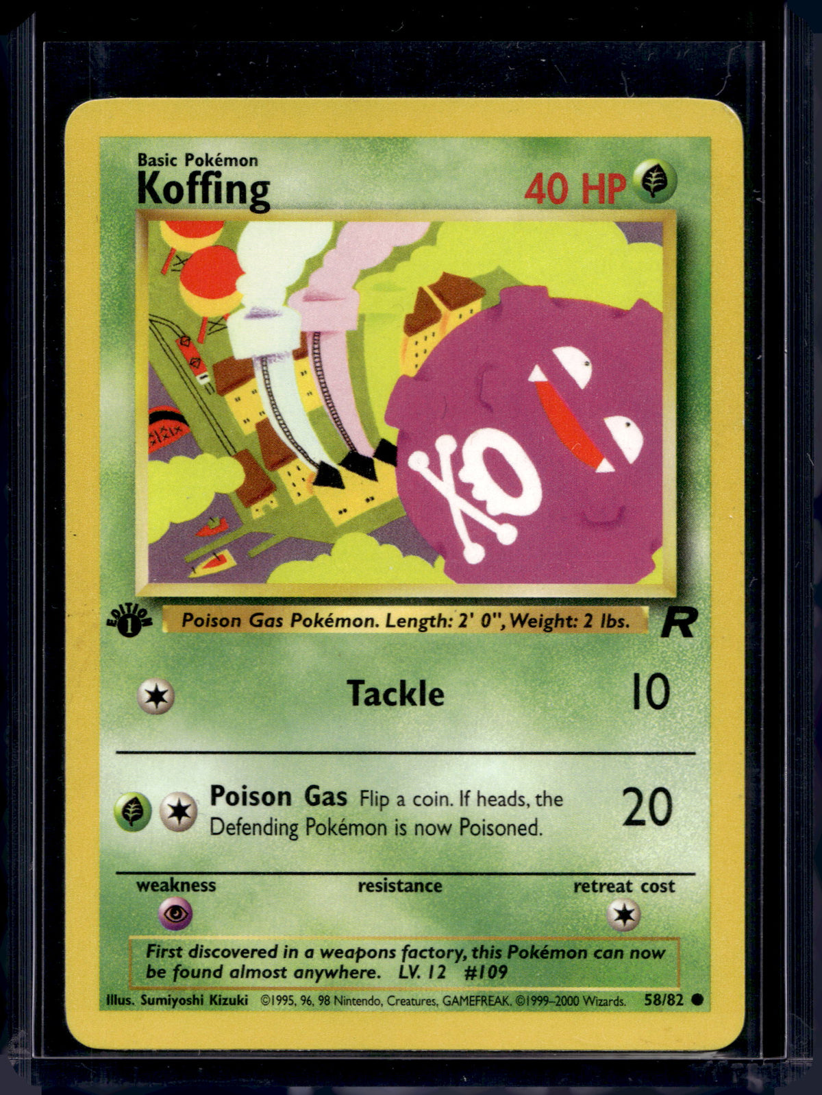 Koffing (Team Rocket - 1st Edition) 58/82 Raw