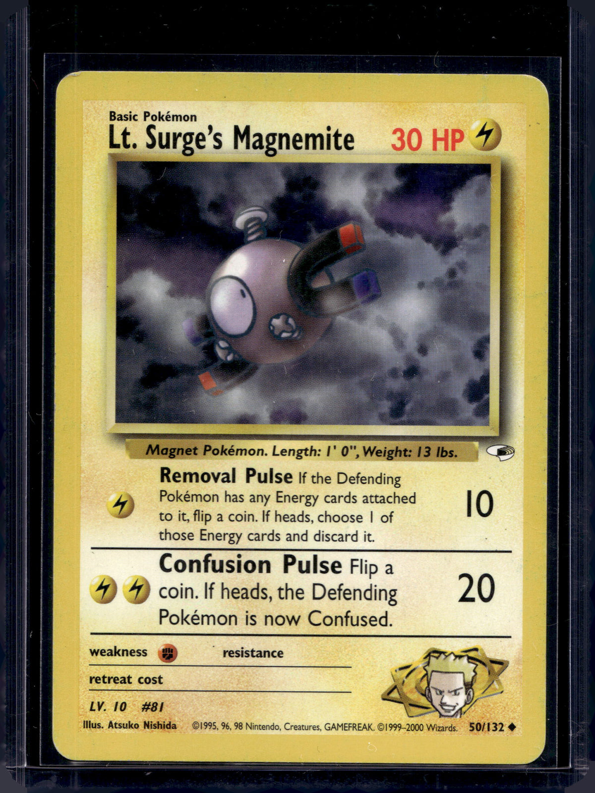 Lt. Surge's Magnemite (Gym Heroes - Unlimited) 50/132 Raw