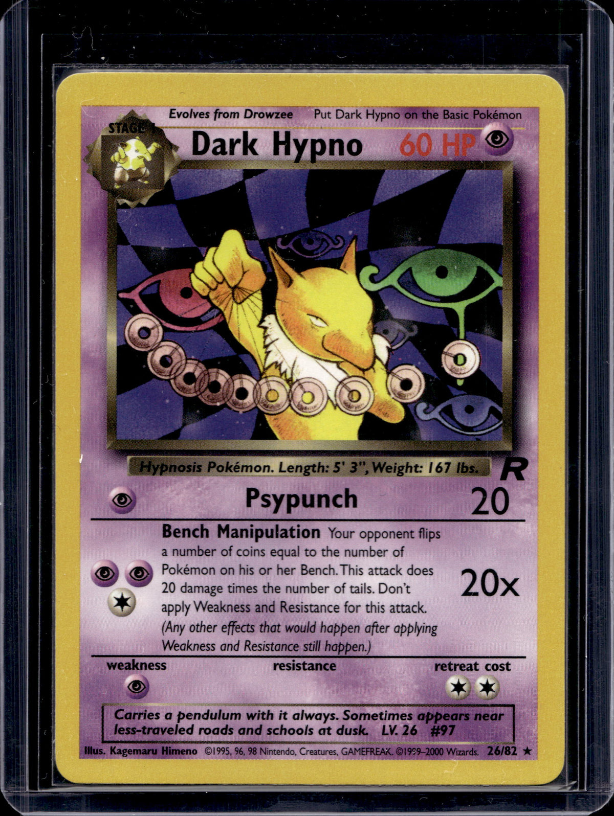 Dark Hypno (Team Rocket) 26/82 Raw