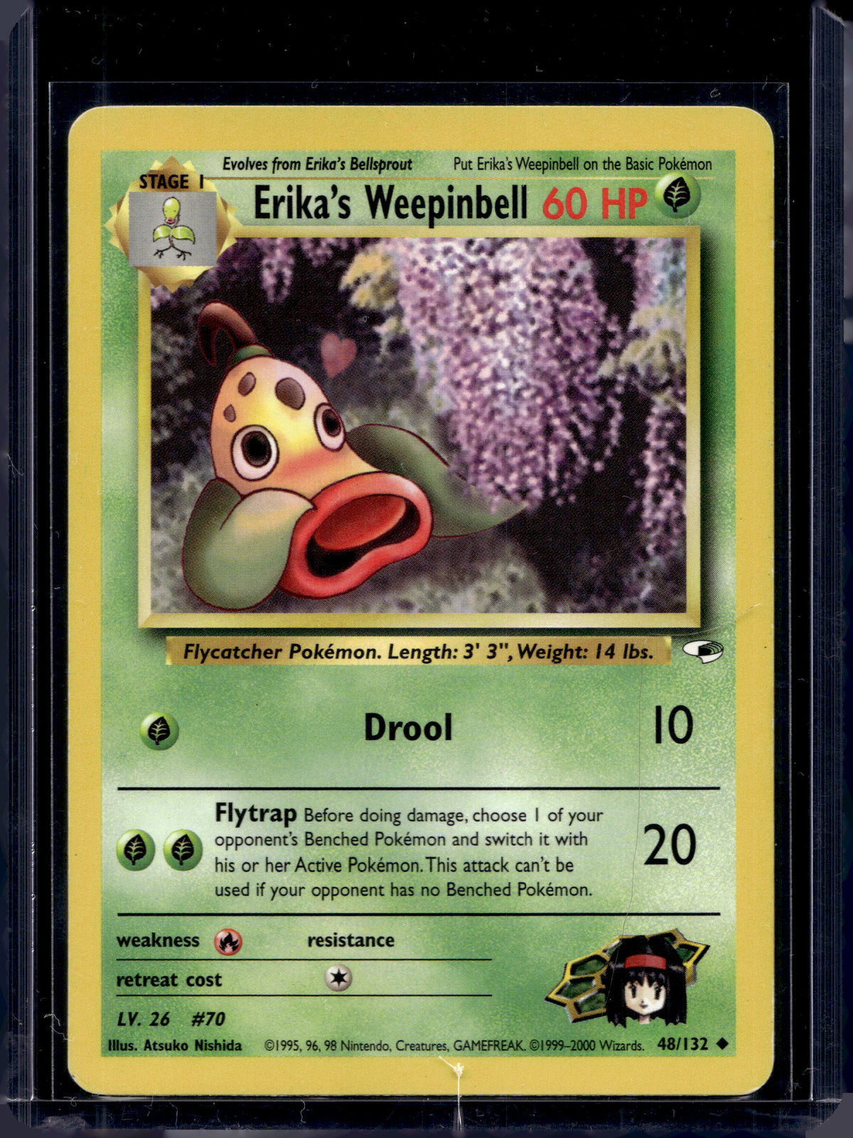 Erika's Weepinbell (Gym Heroes - Unlimited) 48/132 Raw