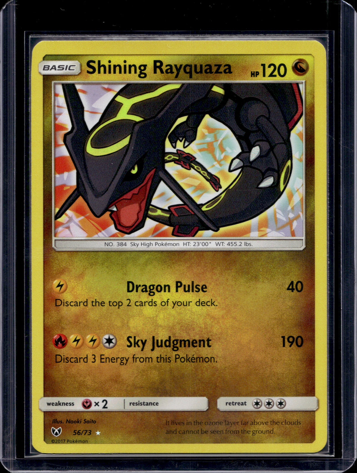 Shining Rayquaza 56/73 Raw
