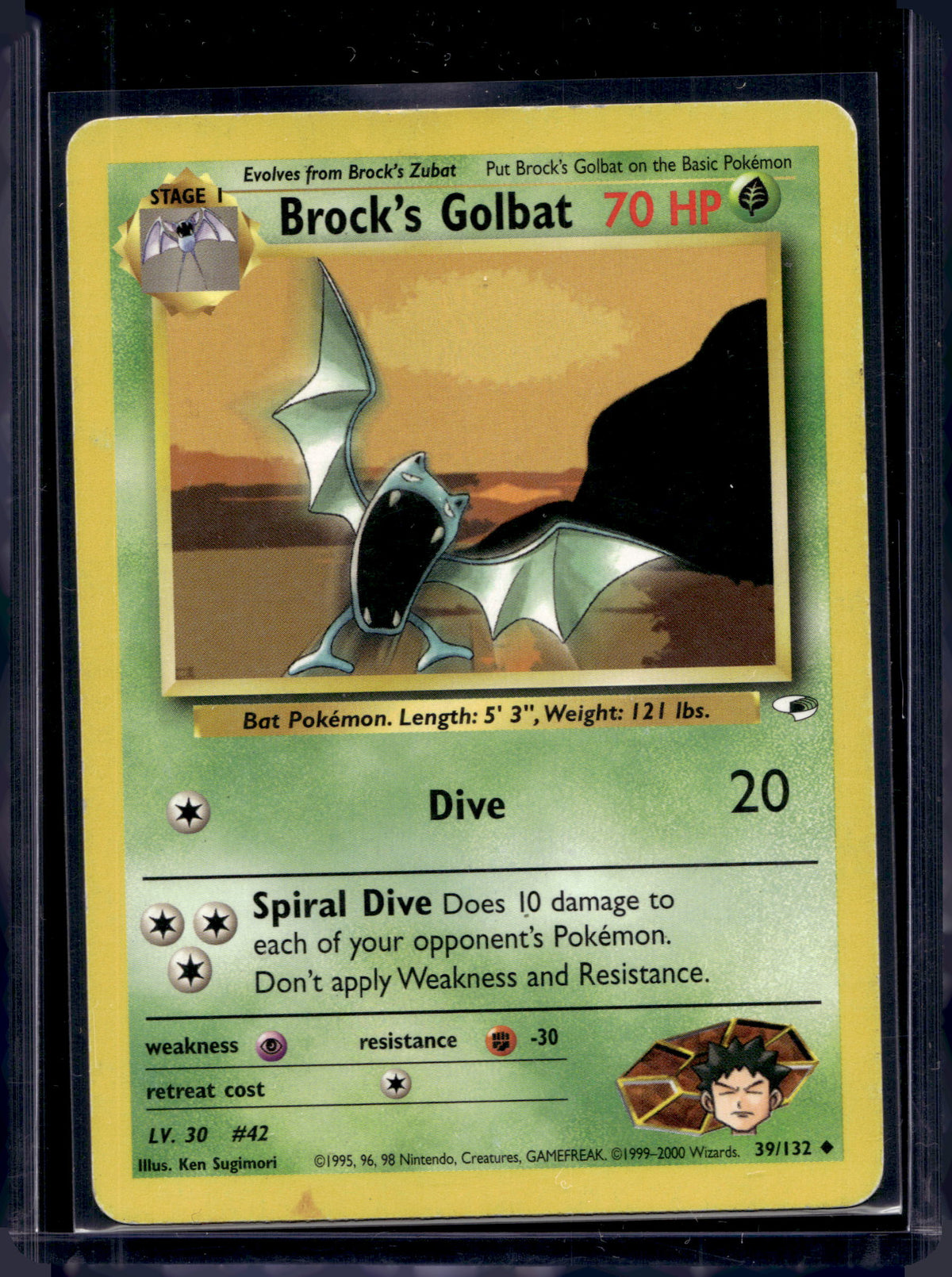 Brock's Golbat (Gym Heroes - Unlimited) 39/132 Raw