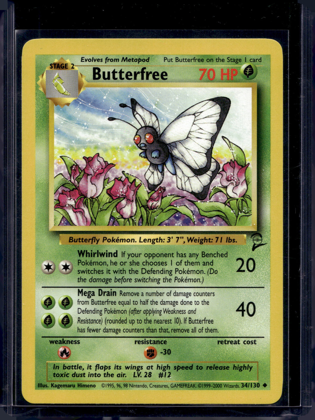 Butterfree (Base Set 2 - Unlimited) 34/130 Raw