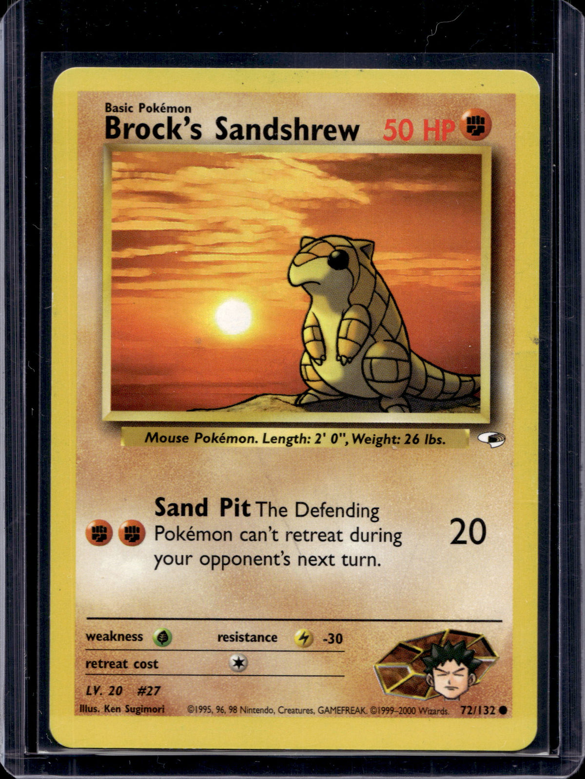 Brock's Sandshrew (Gym Heroes - Unlimited) 72/132 Raw