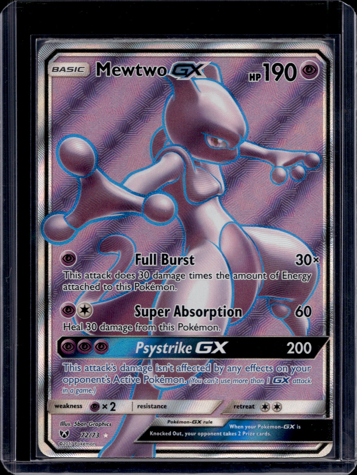 Mewtwo Gx 72/73 Raw