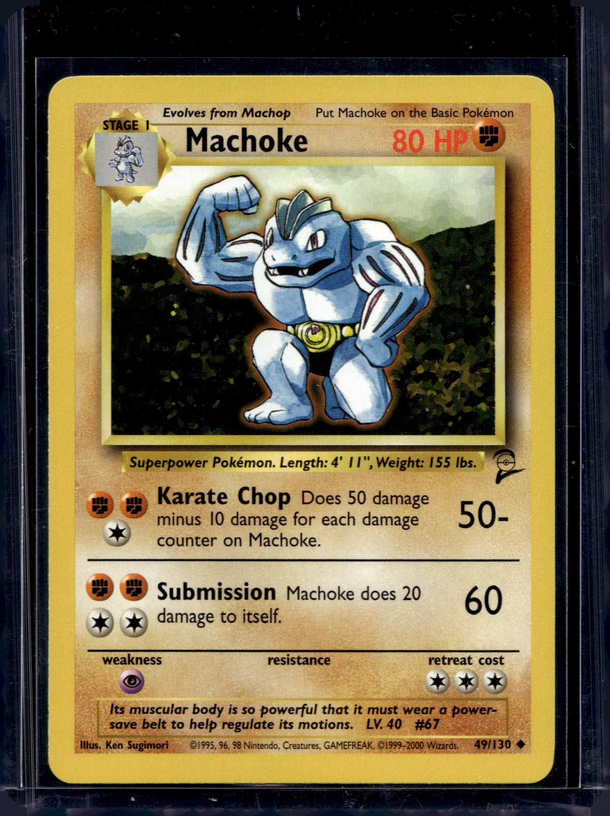 Machoke (Base Set 2 - Unlimited) 49/130 Raw