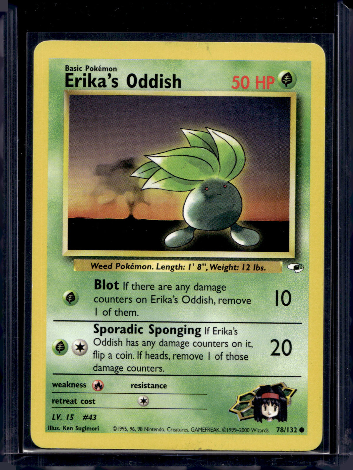 Erika's Oddish (Gym Heroes - Unlimited) 78/132 Raw