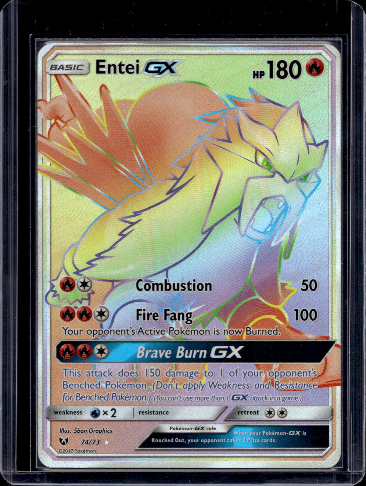 Entei Gx 74/73 Raw