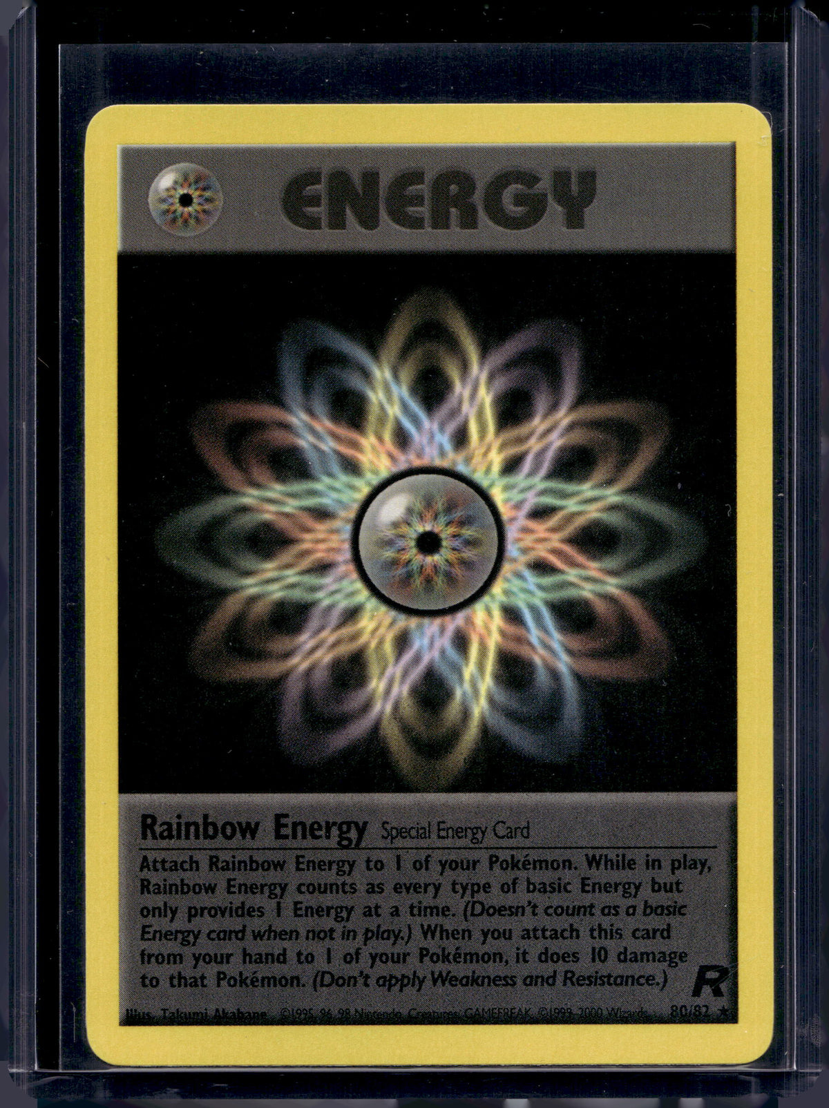 Rainbow Energy (Team Rocket) 80/82 Raw