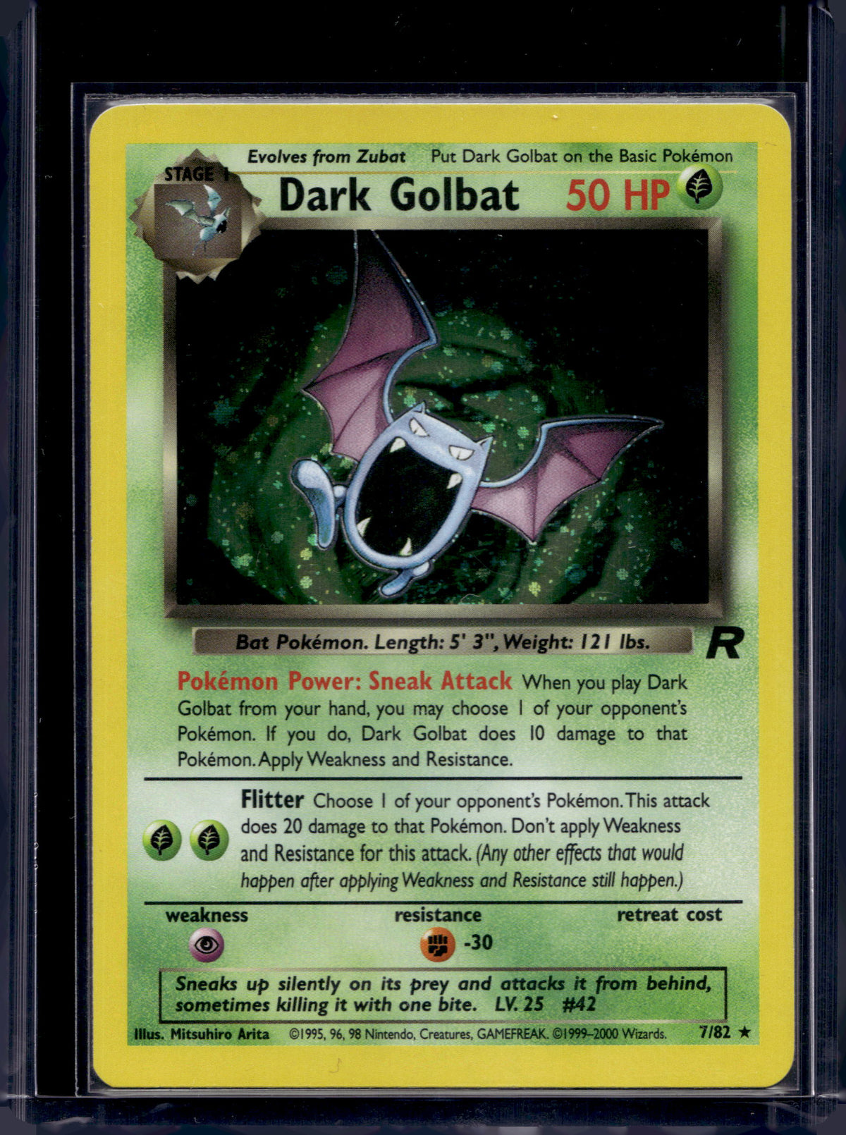 Dark Golbat - Holo 7/82 Raw