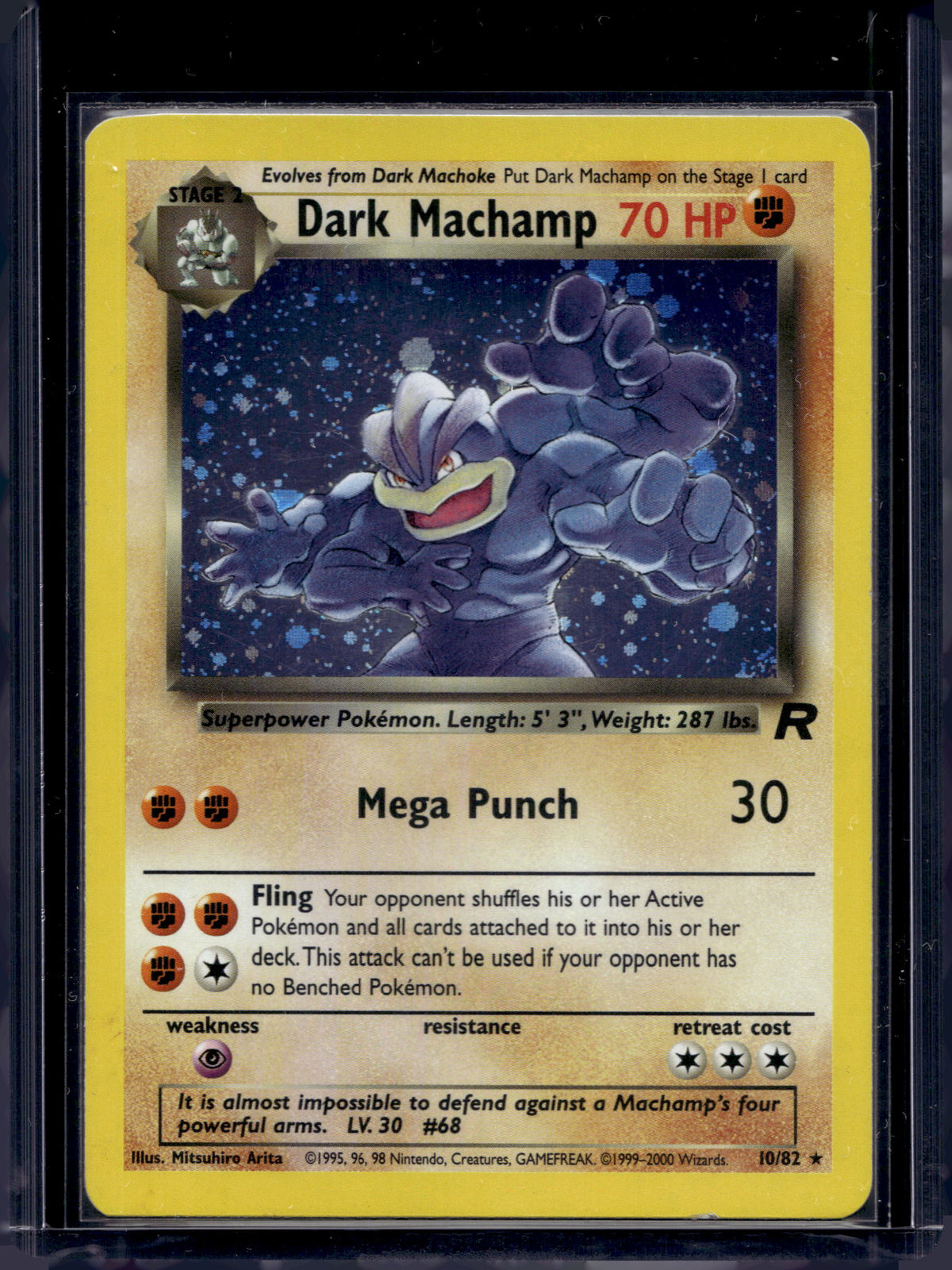 Dark Machamp - Holo 10/82 Raw