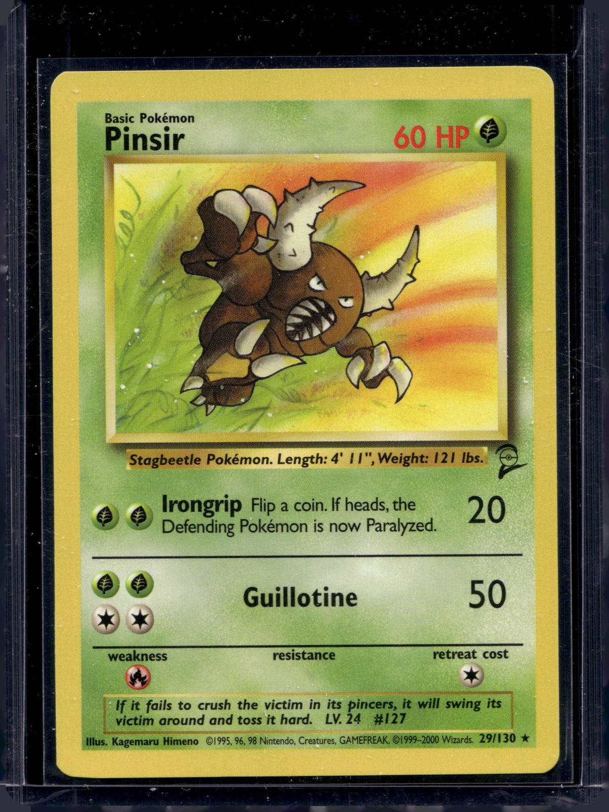 Pinsir (Base Set 2 - Unlimited) 29/130 Raw