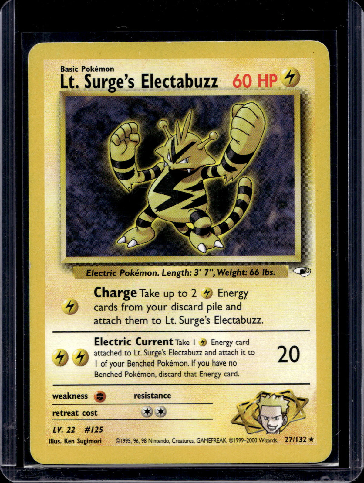 Lt. Surge's Electabuzz (Gym Heroes - Unlimited) 27/132 Raw