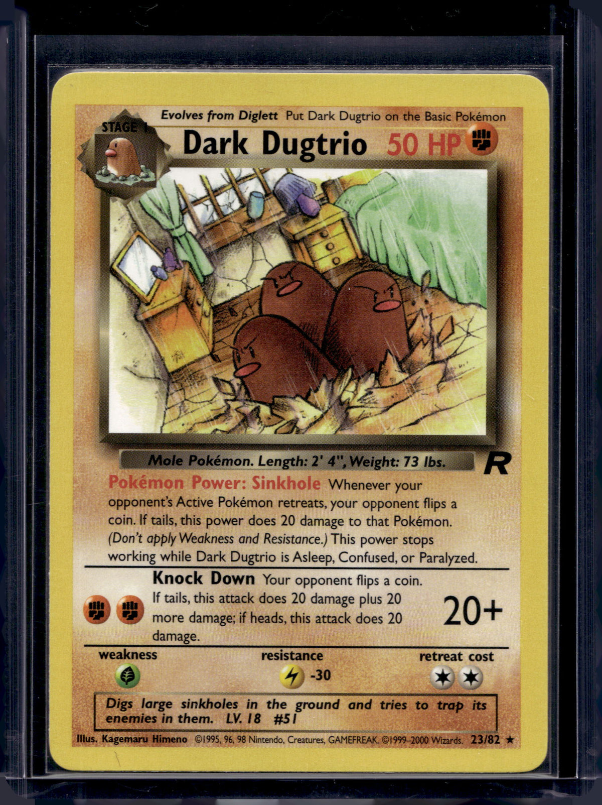 Dark Dugtrio (Team Rocket) 23/82 Raw