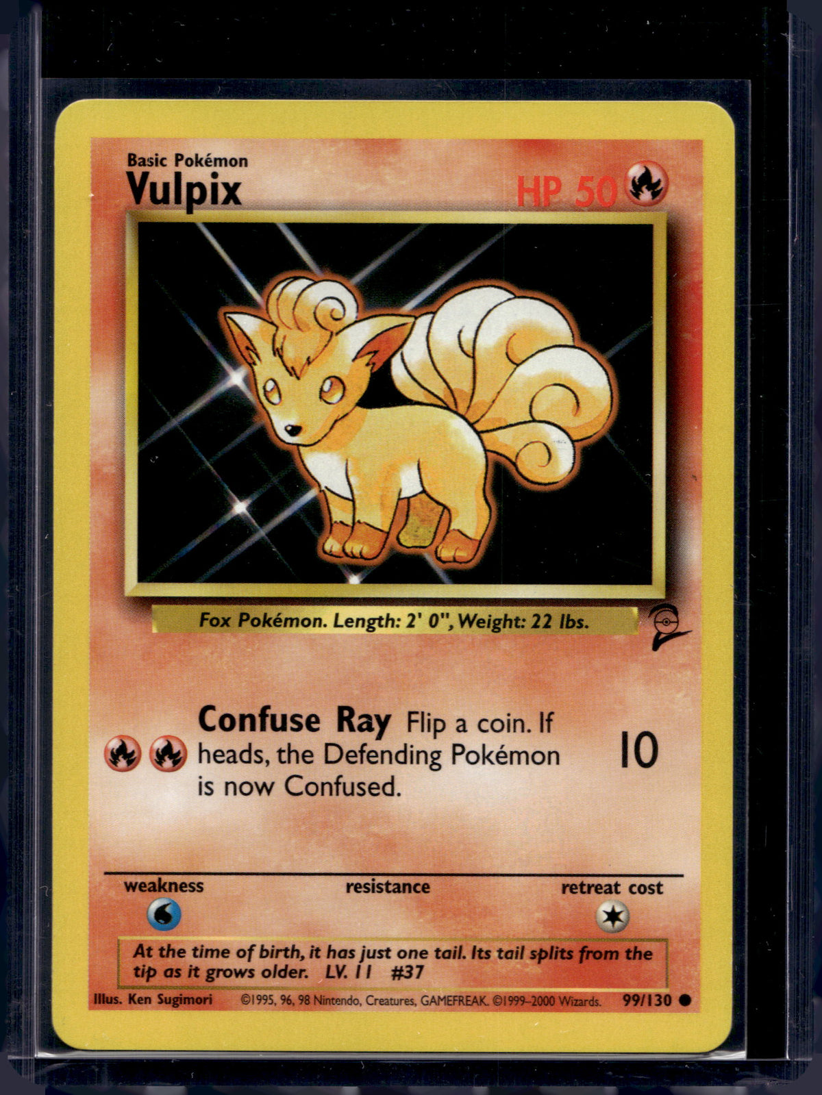 Vulpix (Base Set 2 - Unlimited) 99/130 Raw
