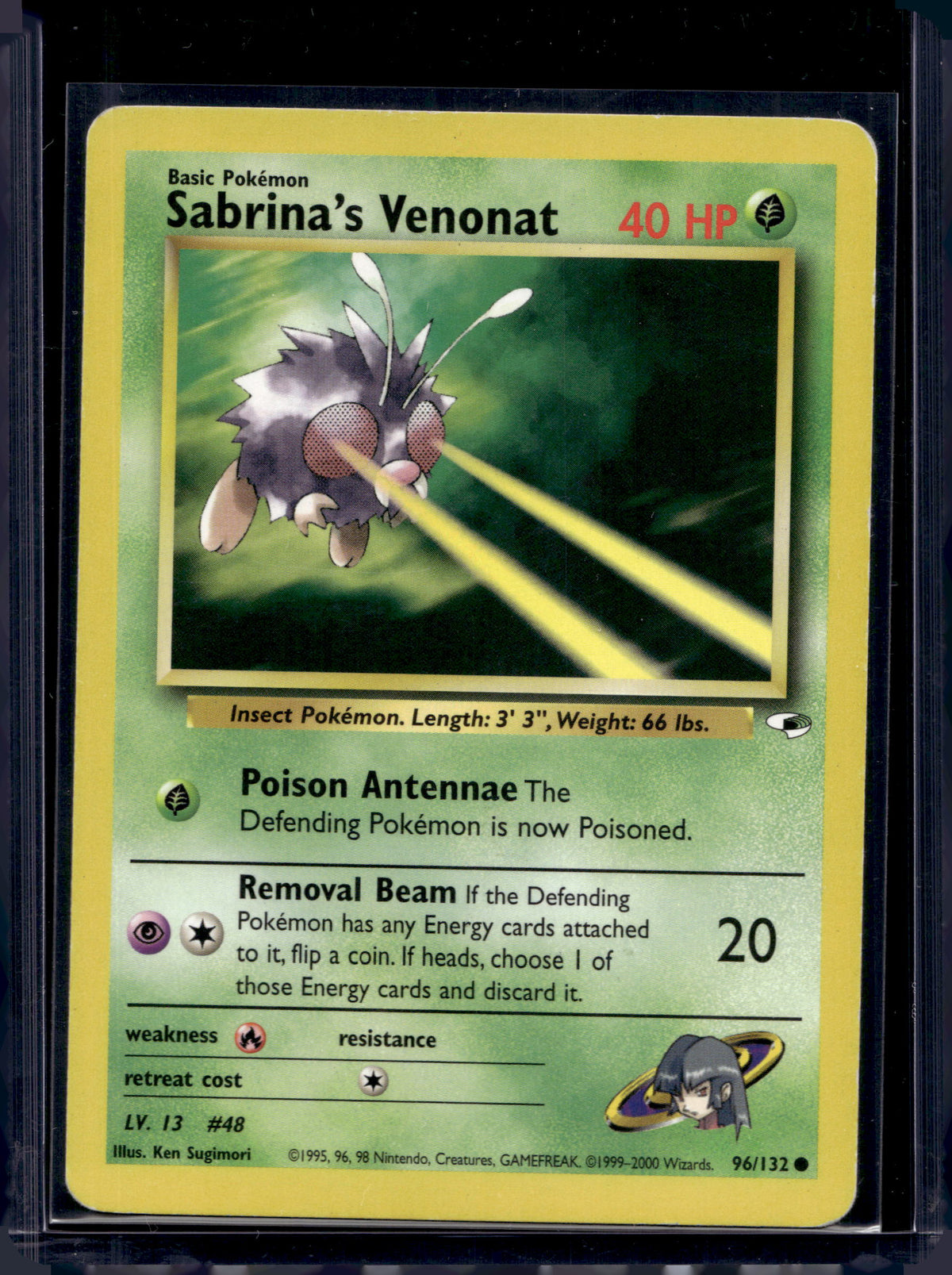 Sabrina's Venonat (Gym Heroes - Unlimited) 96/132 Raw