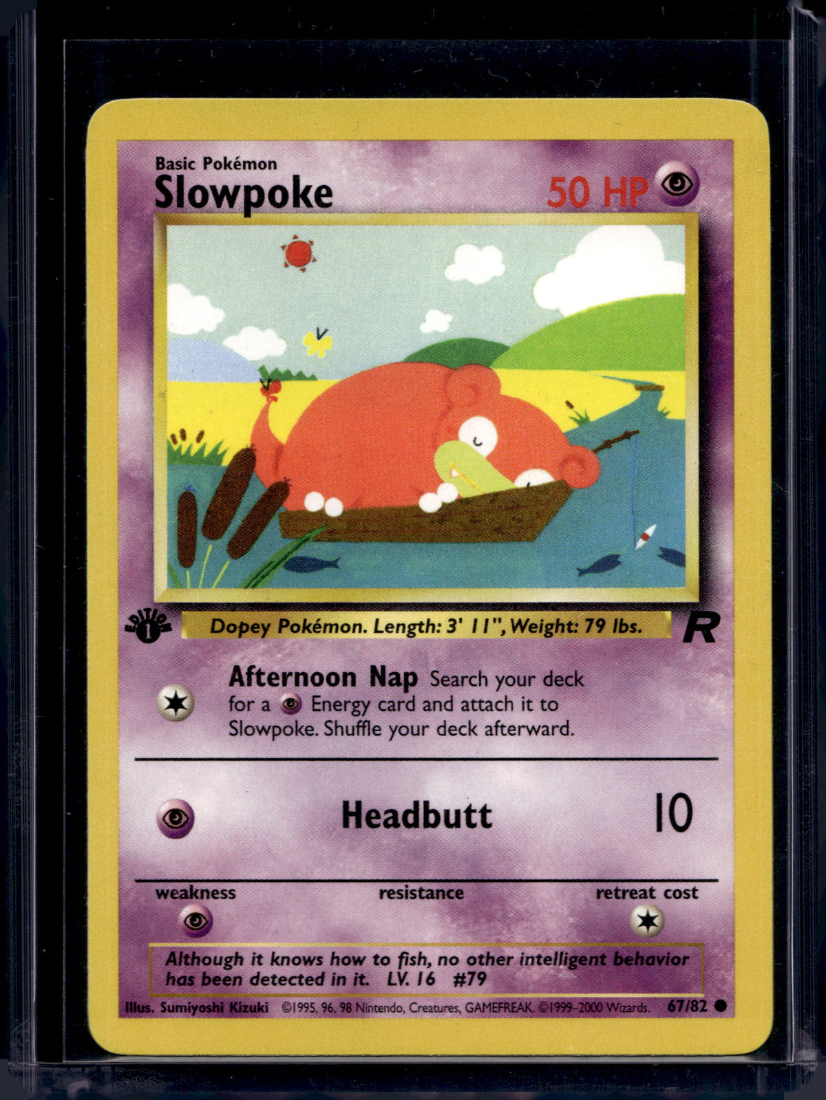 Slowpoke (Team Rocket - 1st Edition) 67/82 Raw