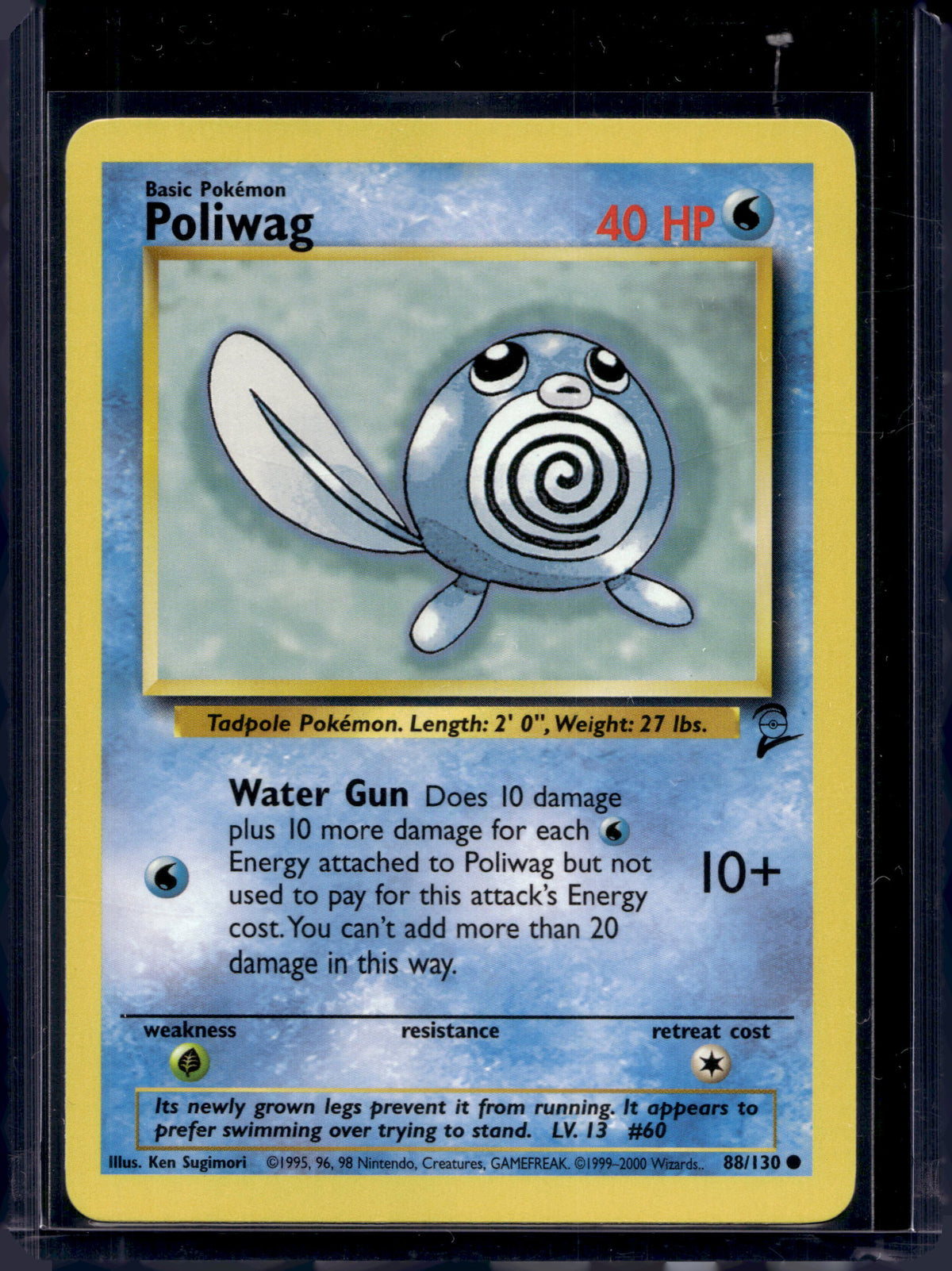 Poliwag (Base Set 2 - Unlimited) 88/130 Raw