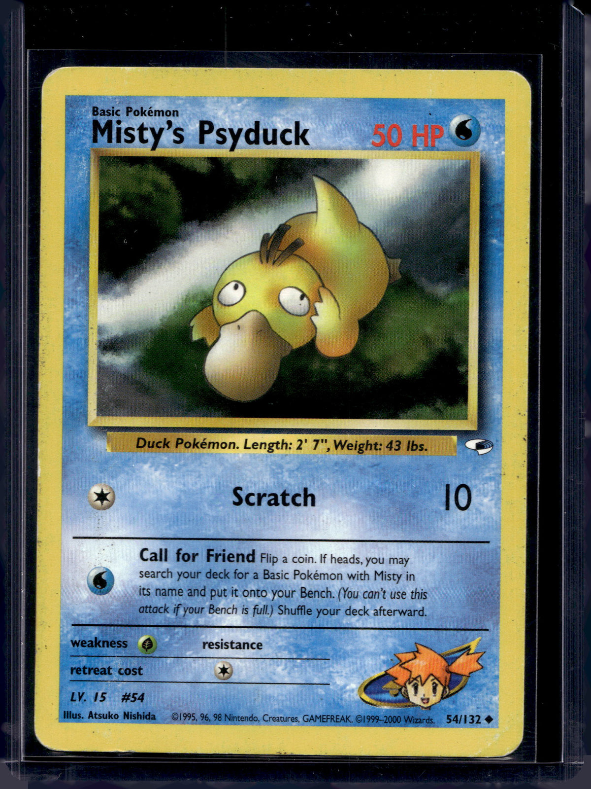 Misty's Psyduck (Gym Heroes - Unlimited) 54/132 Raw