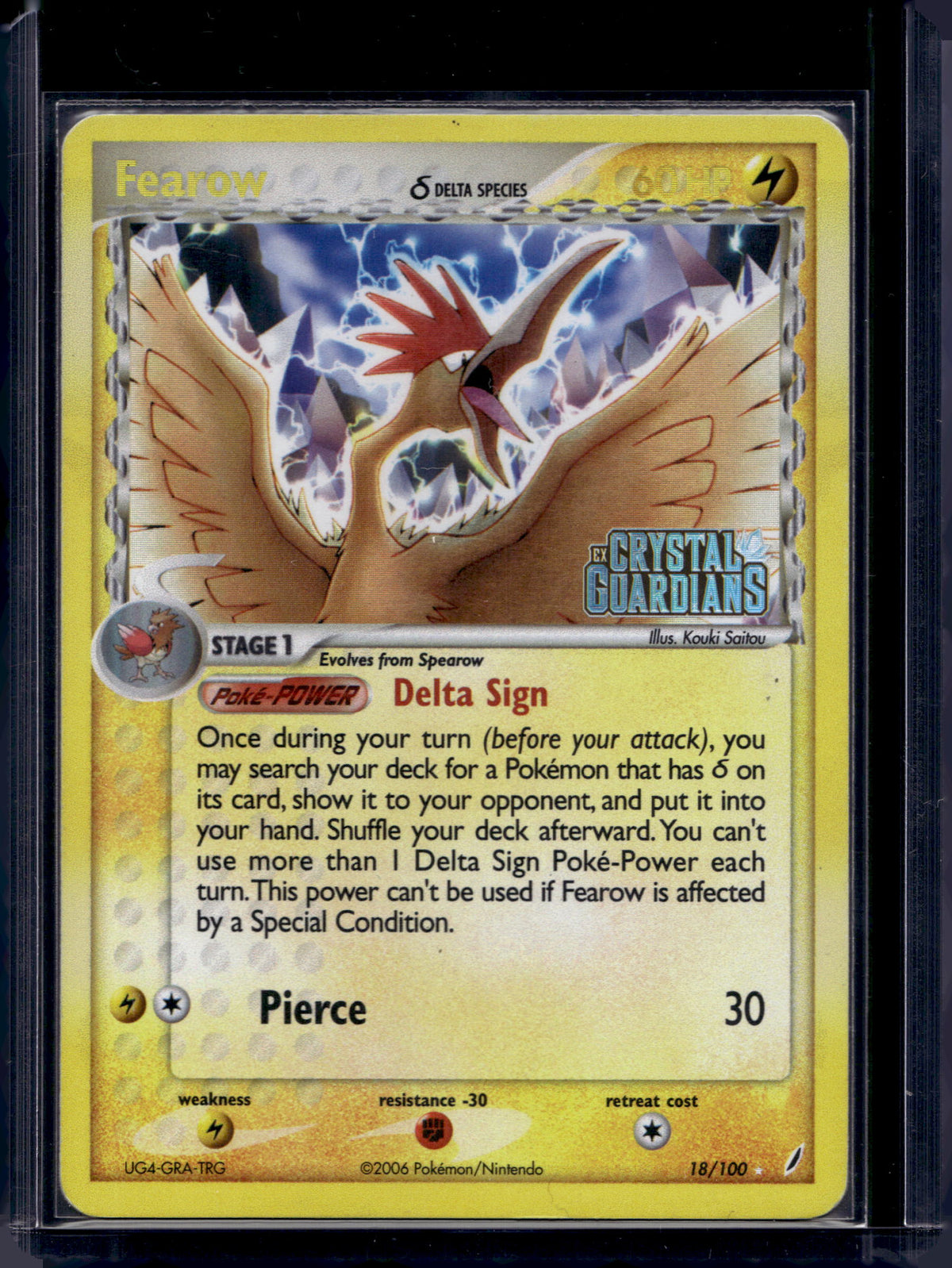 Fearow (Delta Species) - Reverse Holo - 18/100 Raw