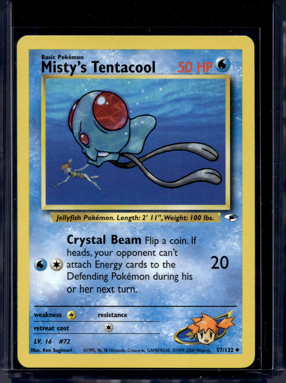 Misty's Tentacool (Gym Heroes - Unlimited) 57/132 Raw