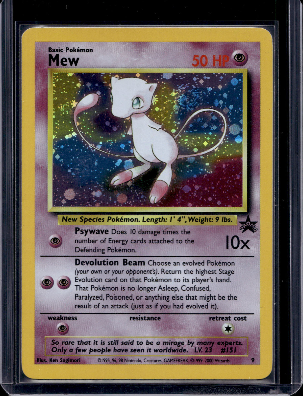 Mew (WoTC Promo) - Holofoil - 9 Raw