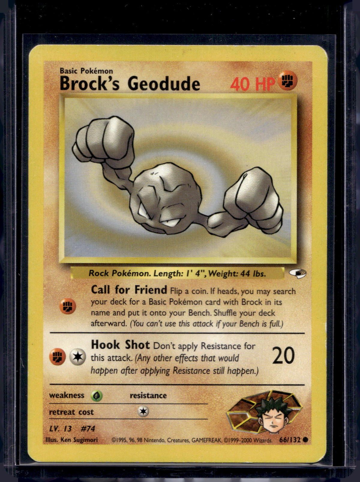 Brock's Geodude (Gym Heroes - Unlimited) 66/132 Raw