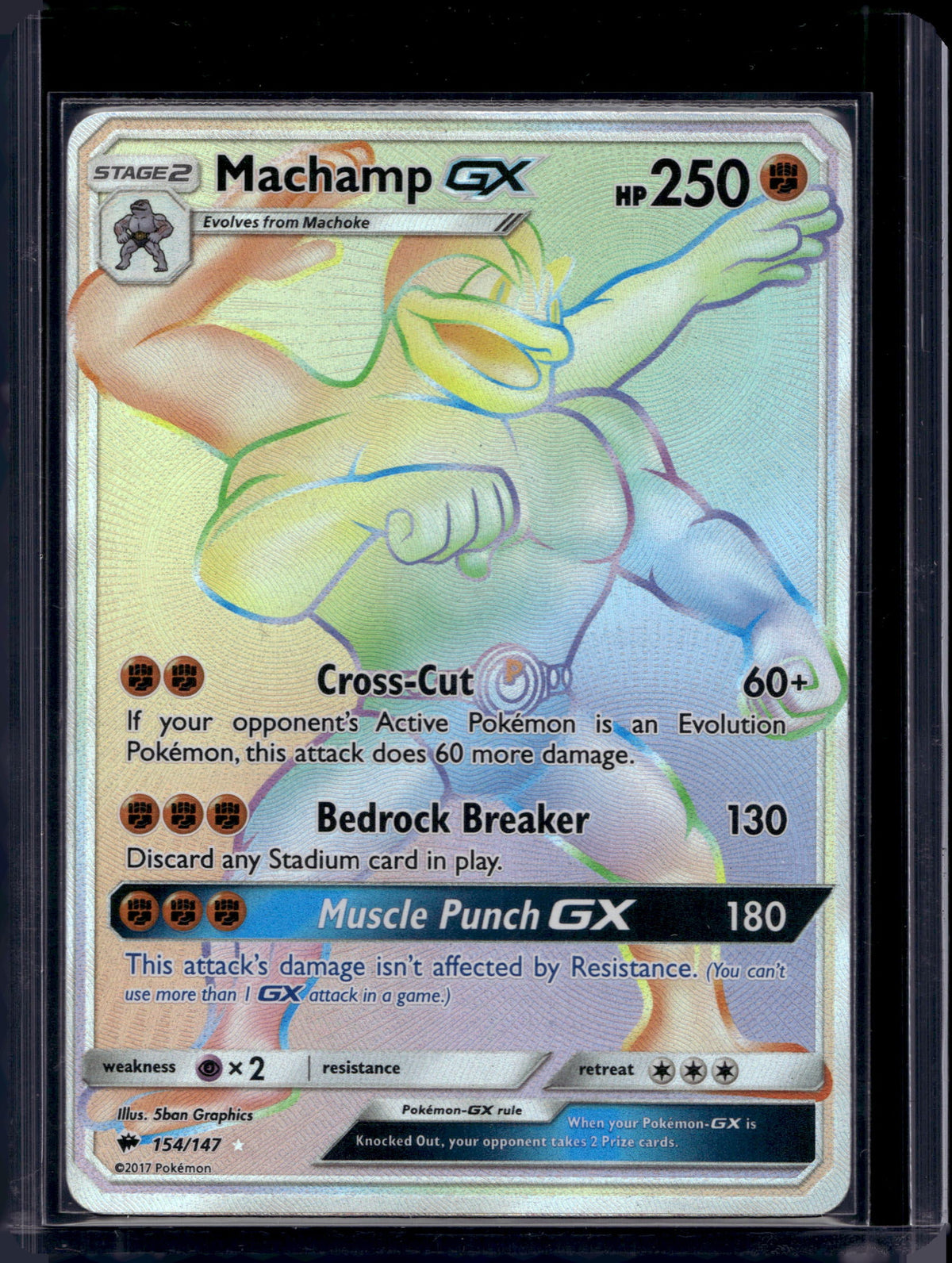 Machamp GX (Secret) 154/147 Raw