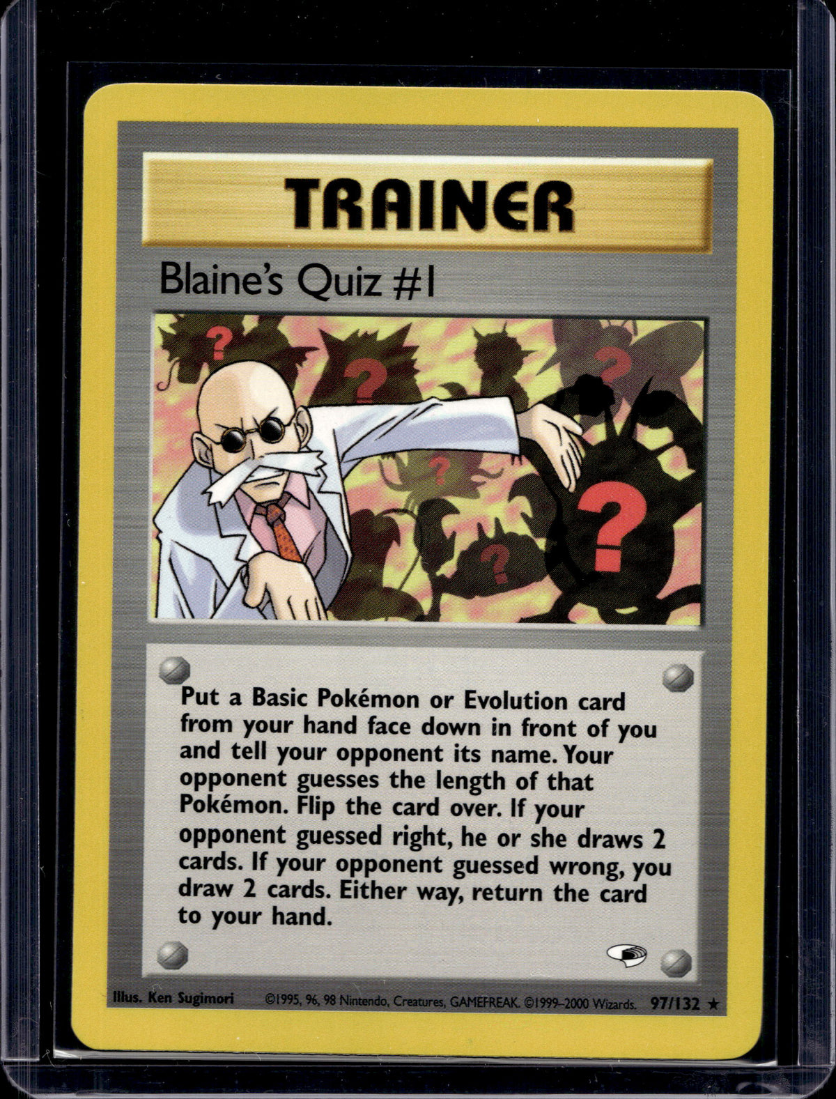 Blaine's Quiz #1  (Gym Heroes - Unlimited) 97/132 Raw